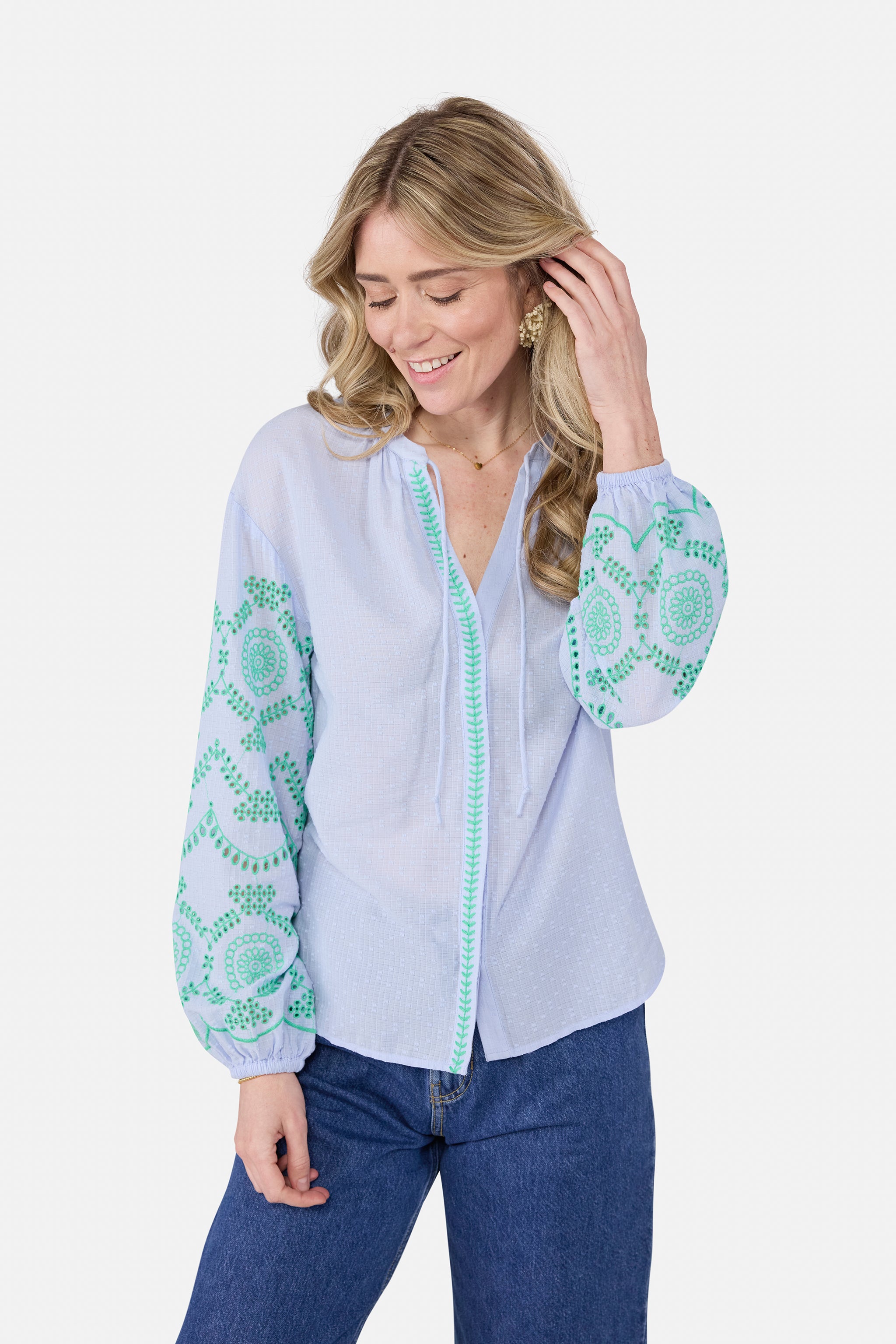 Bluse "ElcinL" aus Baumwolle