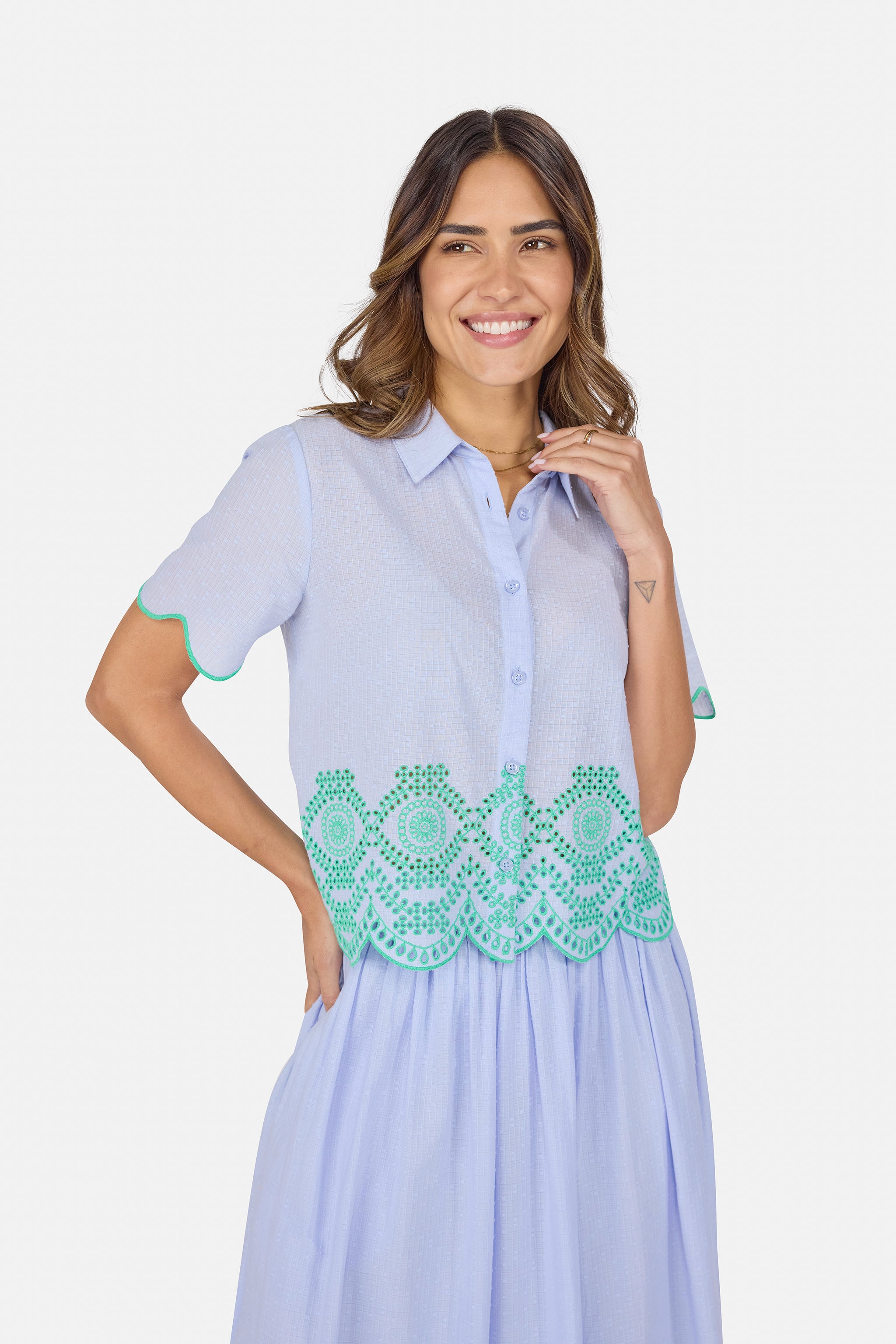 Bluse "RunaL" aus Baumwolle