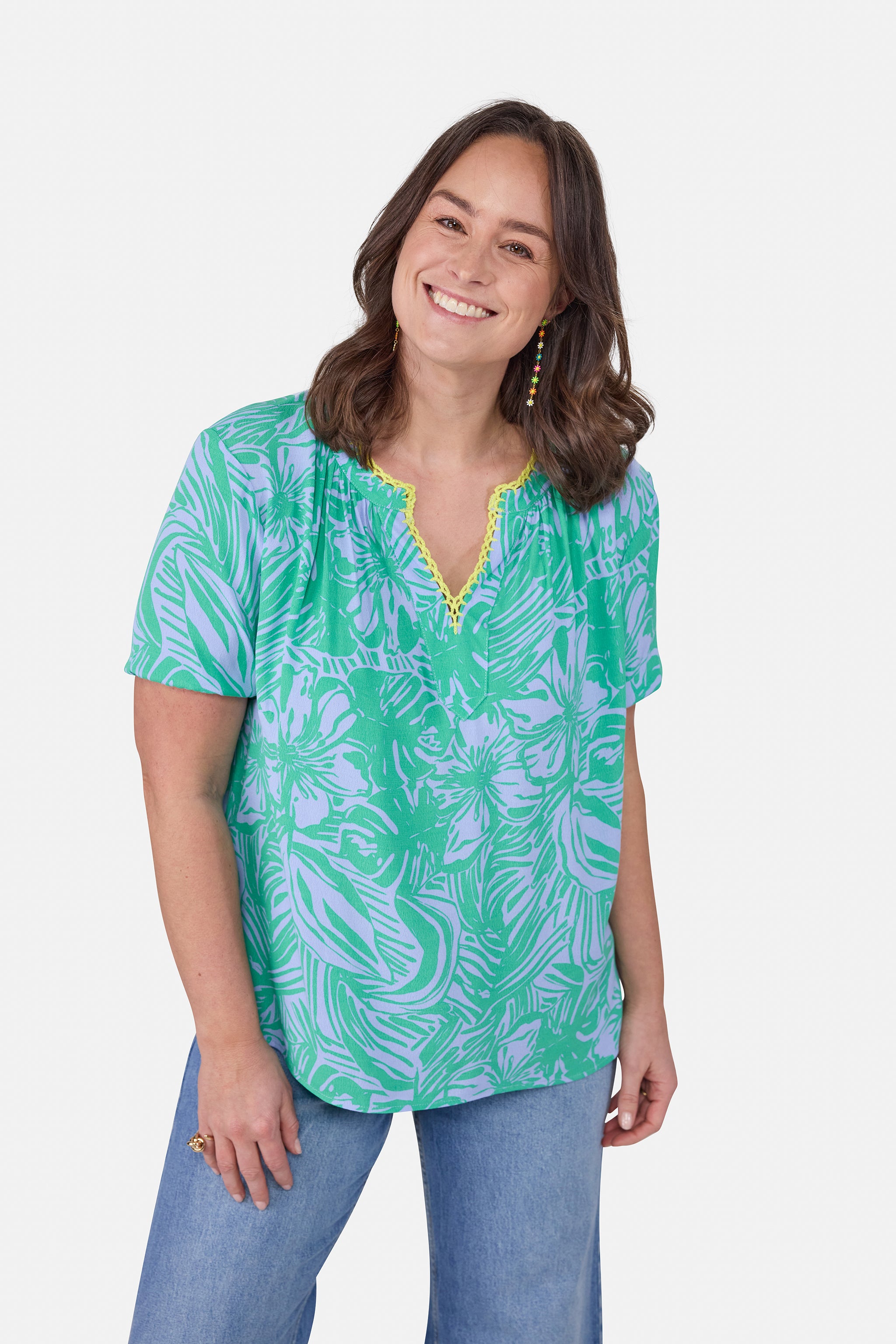 Bluse "EleaL" aus Viskose