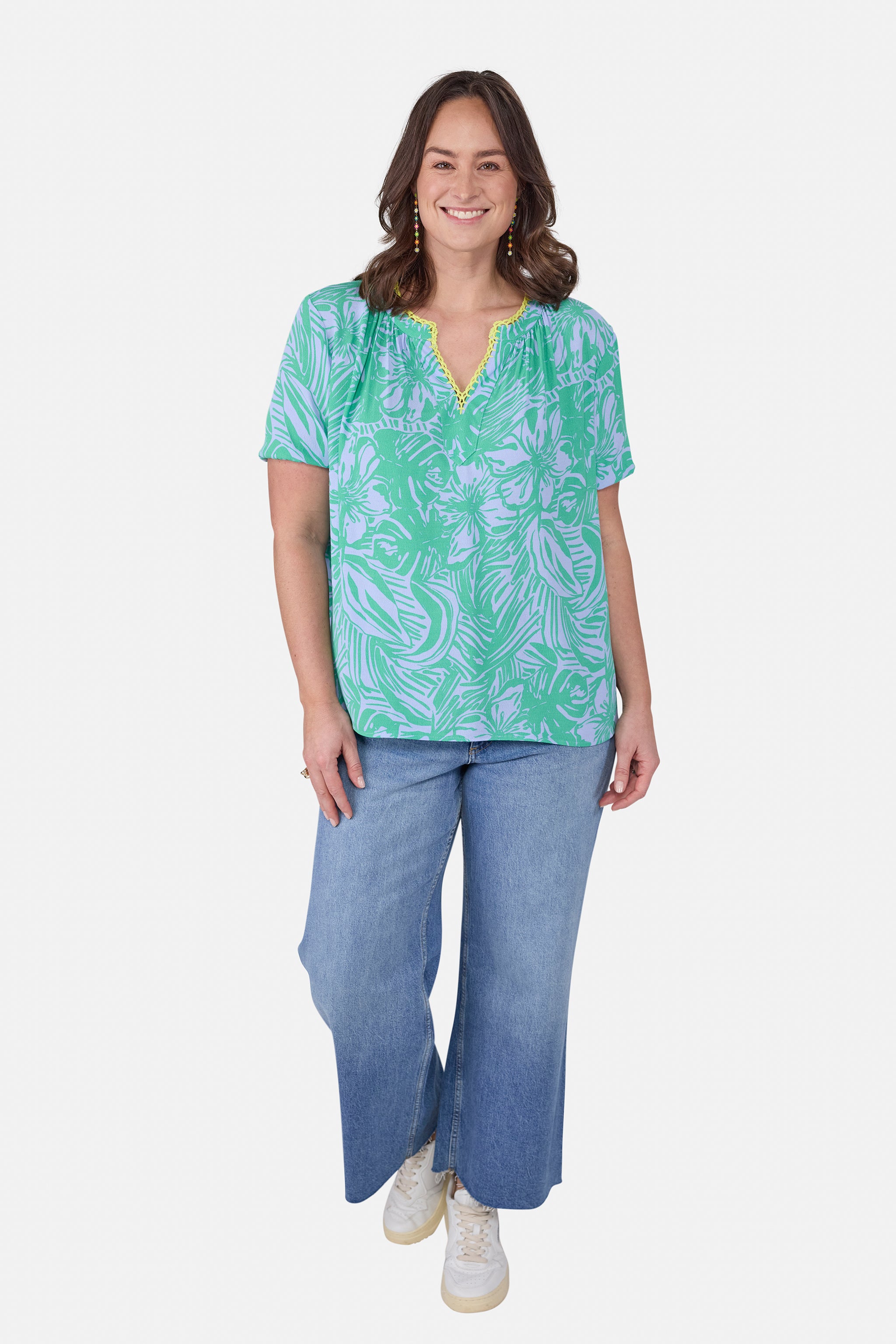 Bluse "EleaL" aus Viskose