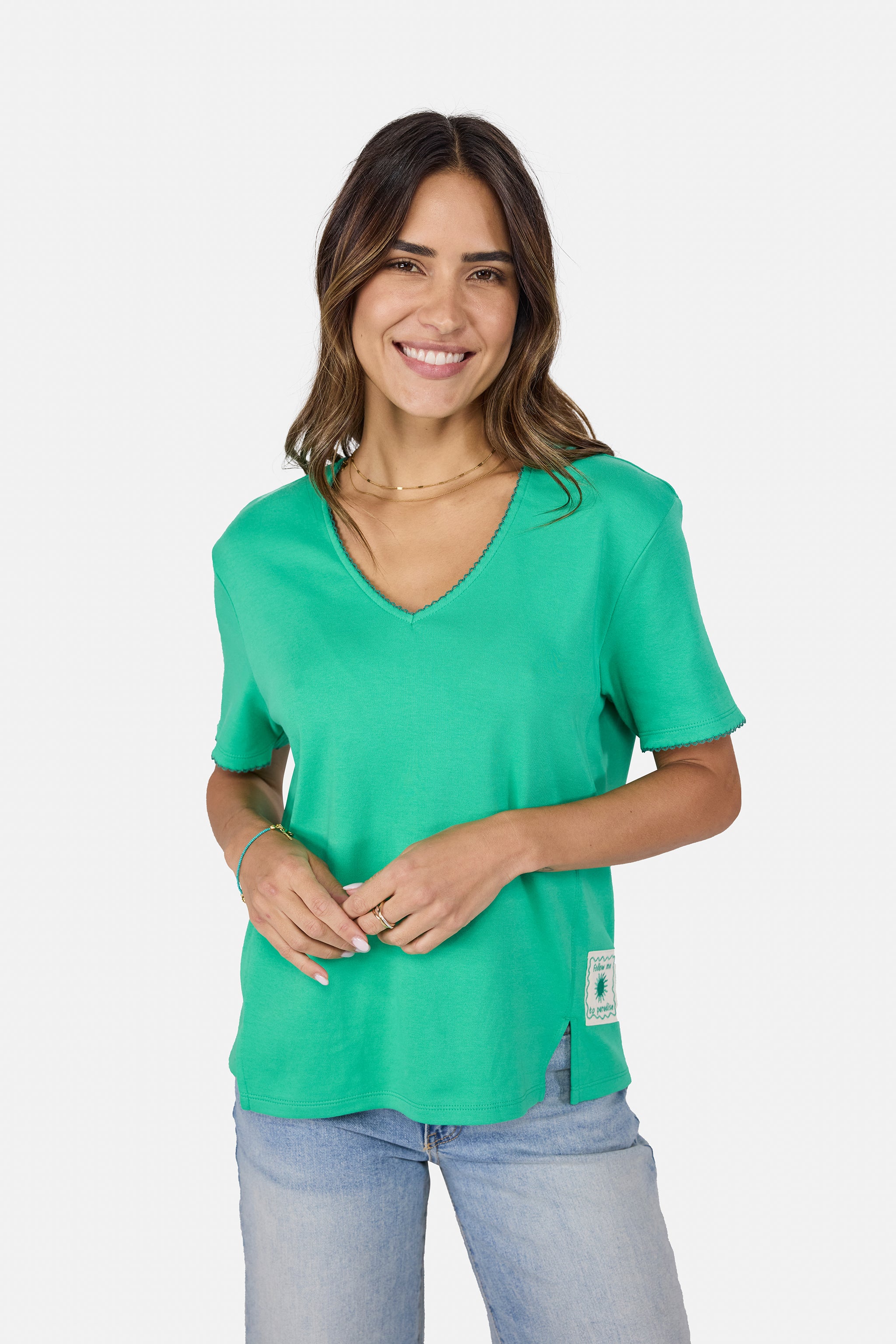 T-Shirt "ColetteL" aus Baumwolle