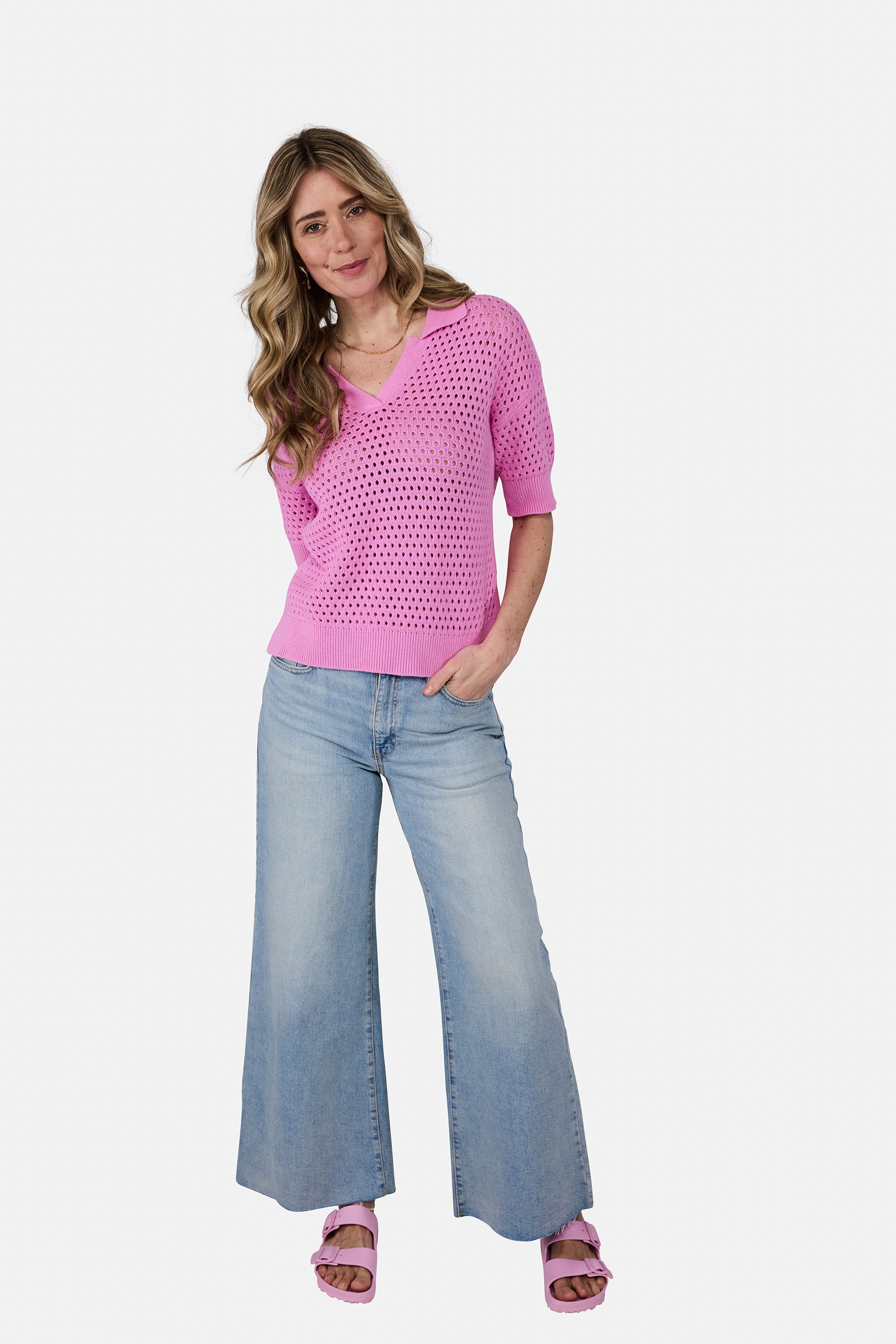 Strickpullover "PinsaL" aus Baumwolle