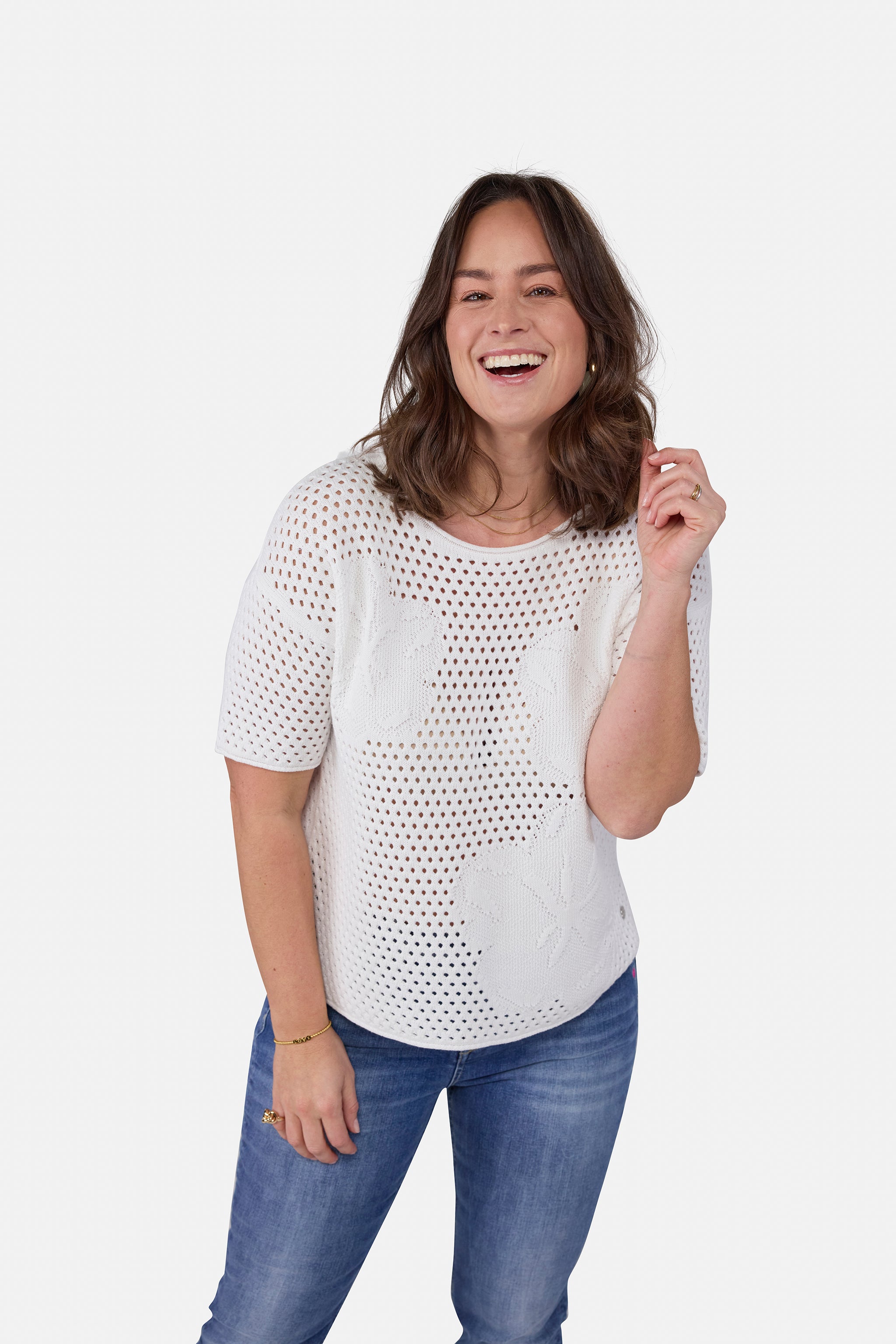 Strickpullover "QuirinaL" aus Baumwolle