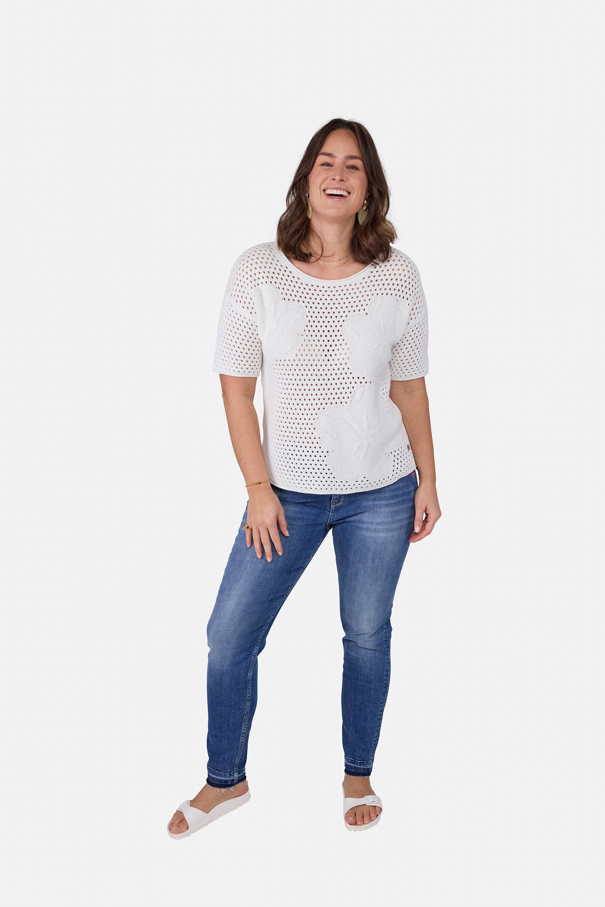 Strickpullover "QuirinaL" aus Baumwolle