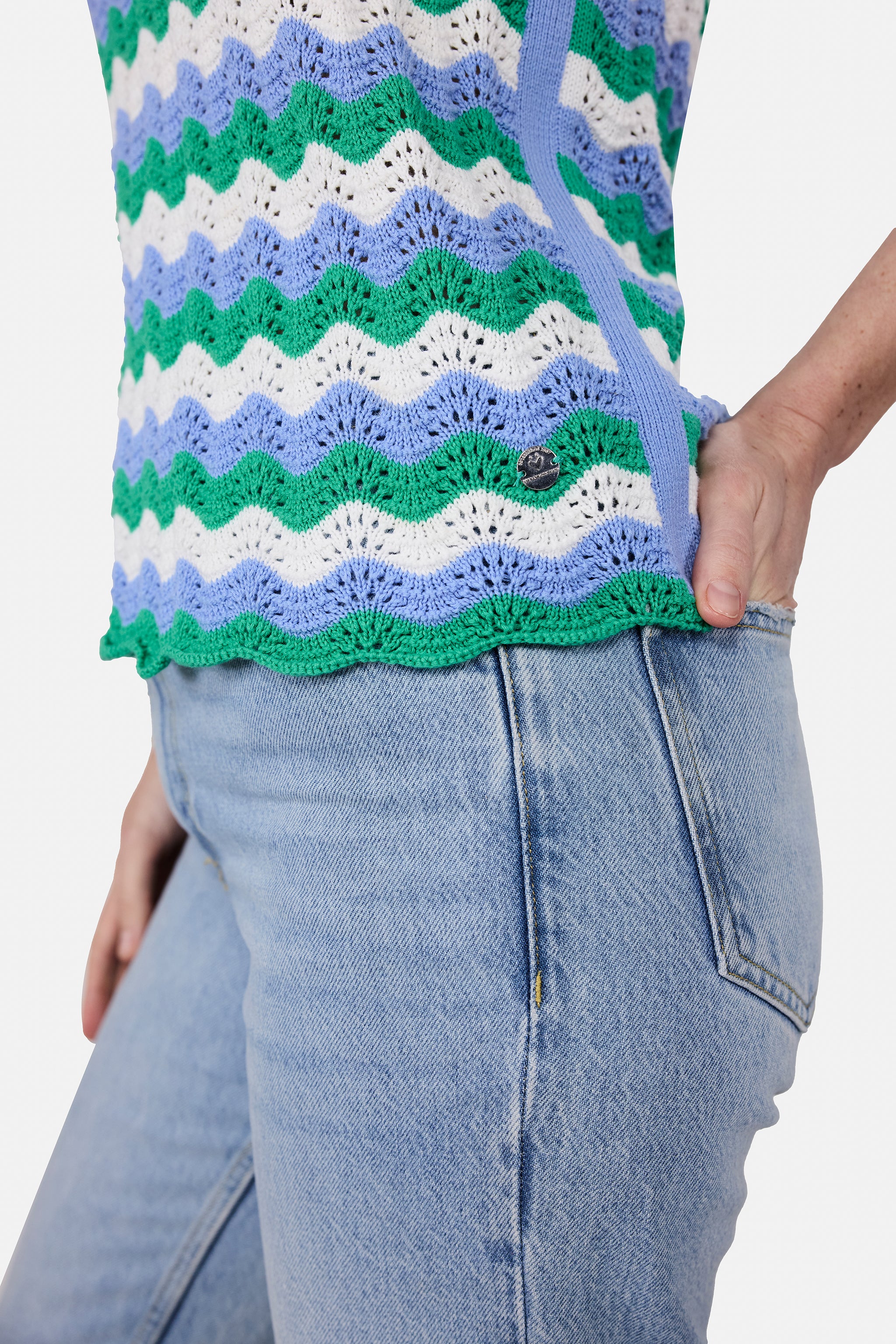 Stricktop "CarminaL" aus Baumwolle