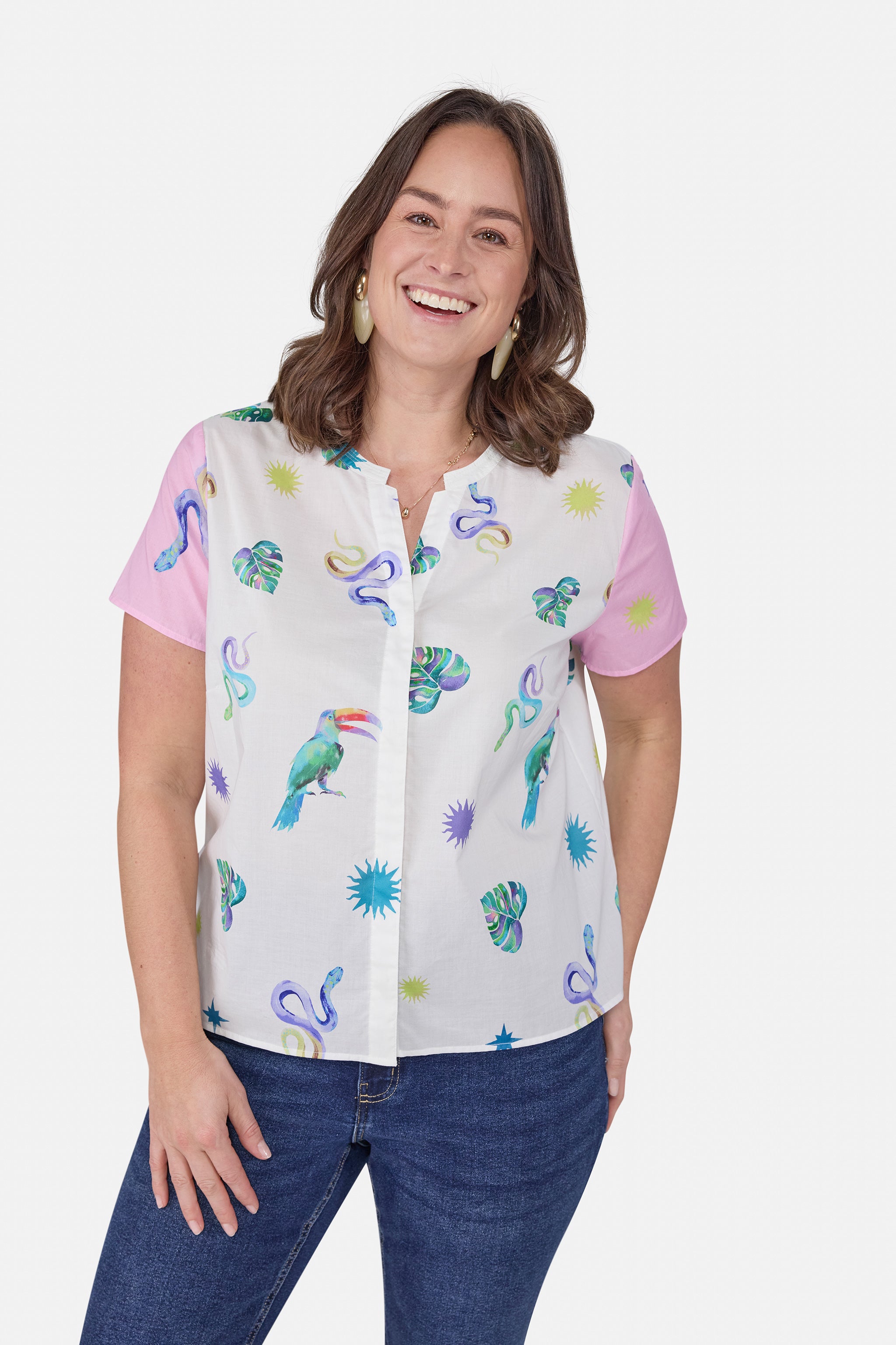 Bluse "ElvaL" aus Baumwolle