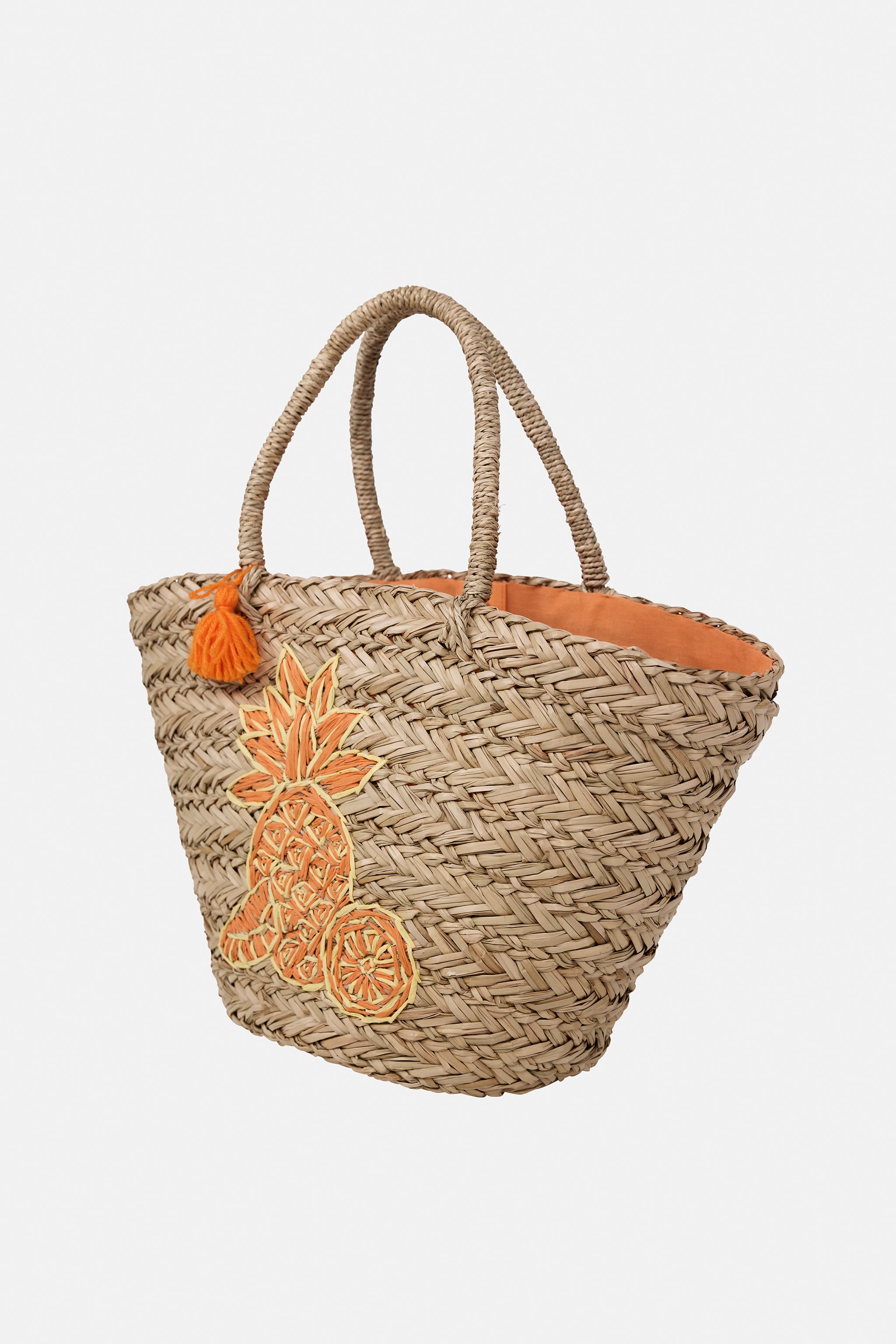 Korbtasche "Bag AnanasL" aus Naturstroh