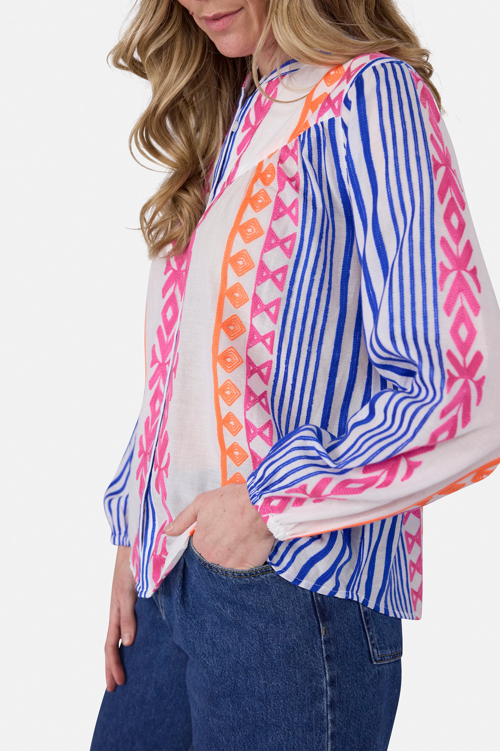 Bluse "KyraL" aus Baumwolle