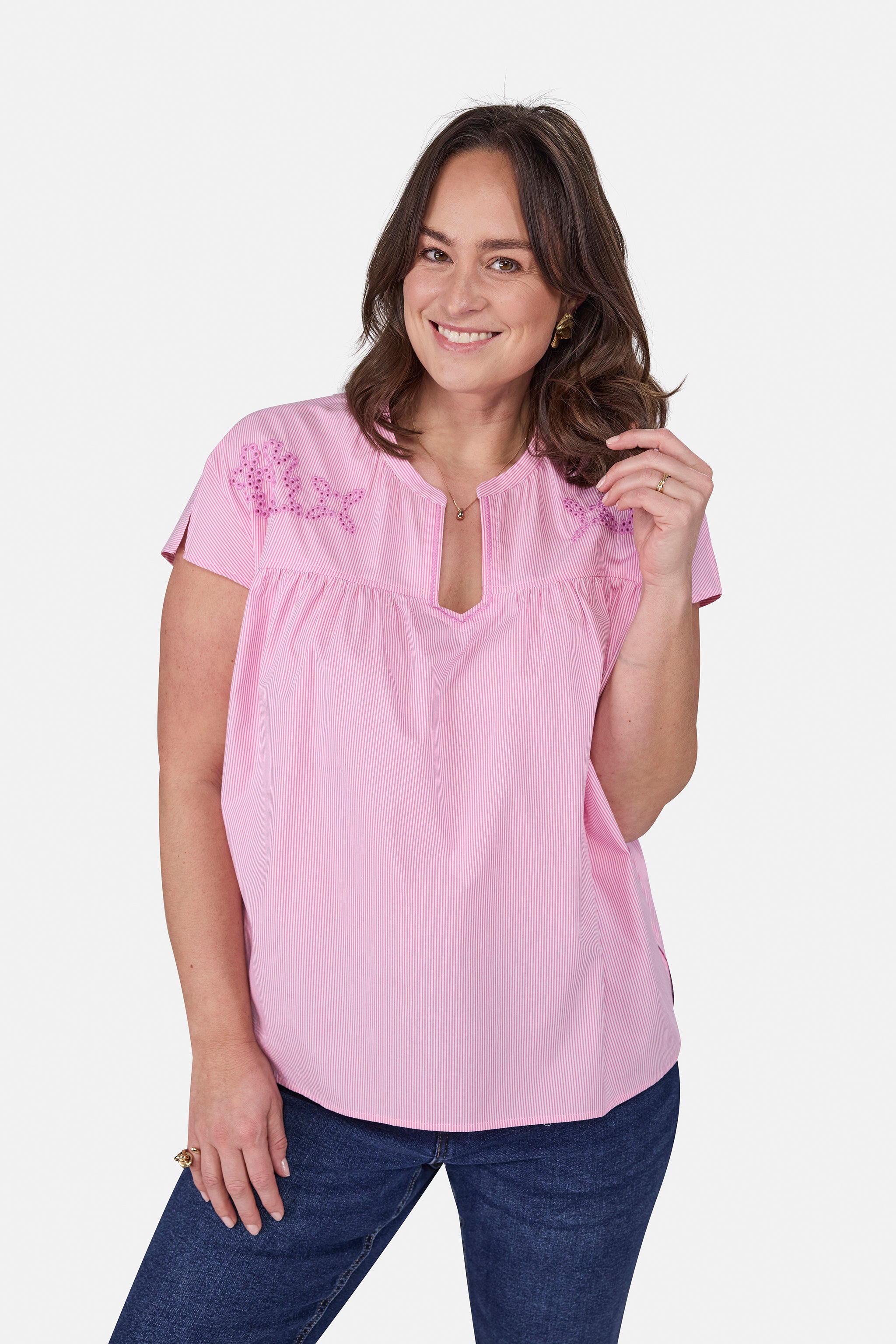 Bluse "KatalinaL" aus Baumwolle