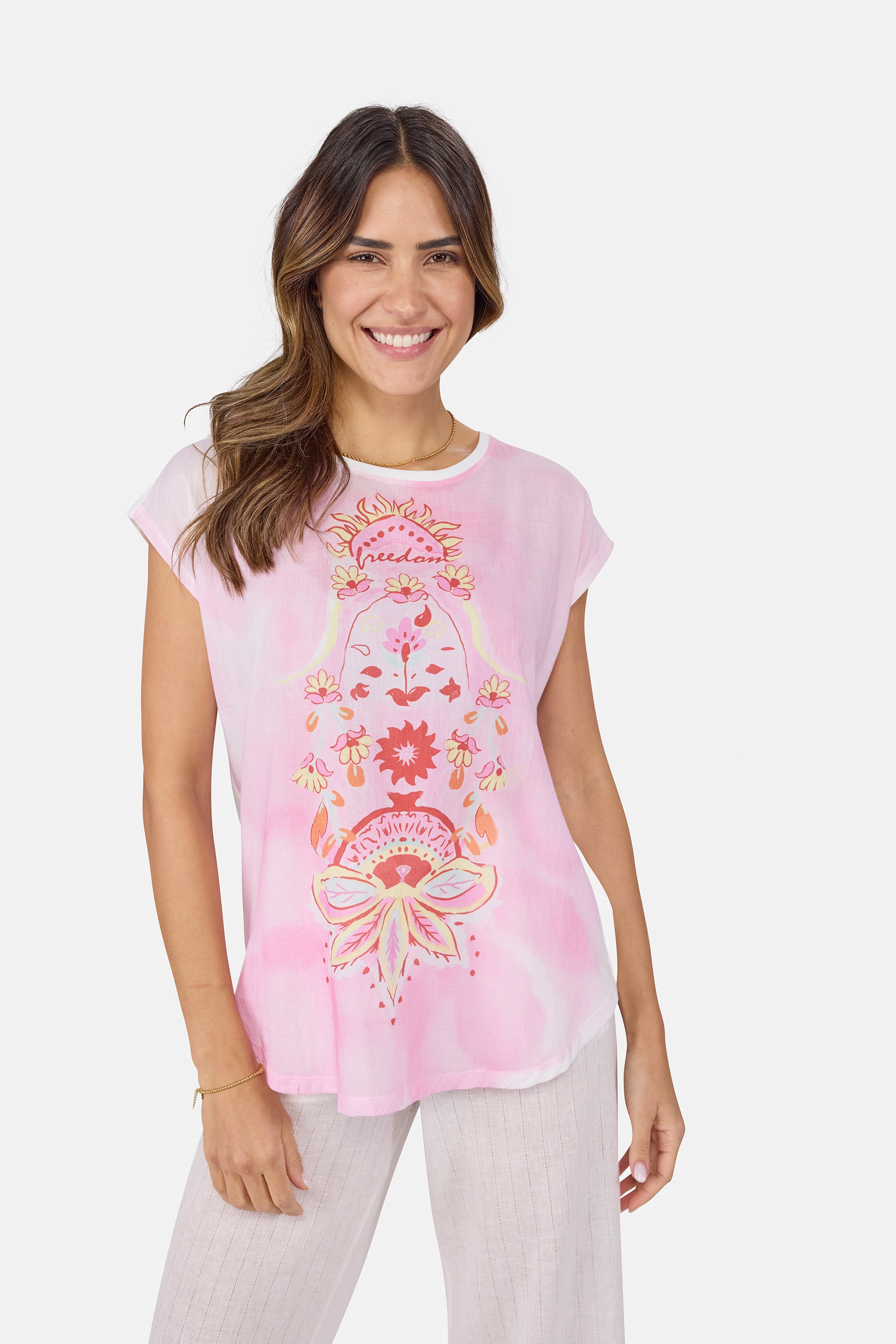 T-Shirt "CordiaL" aus Baumwolle