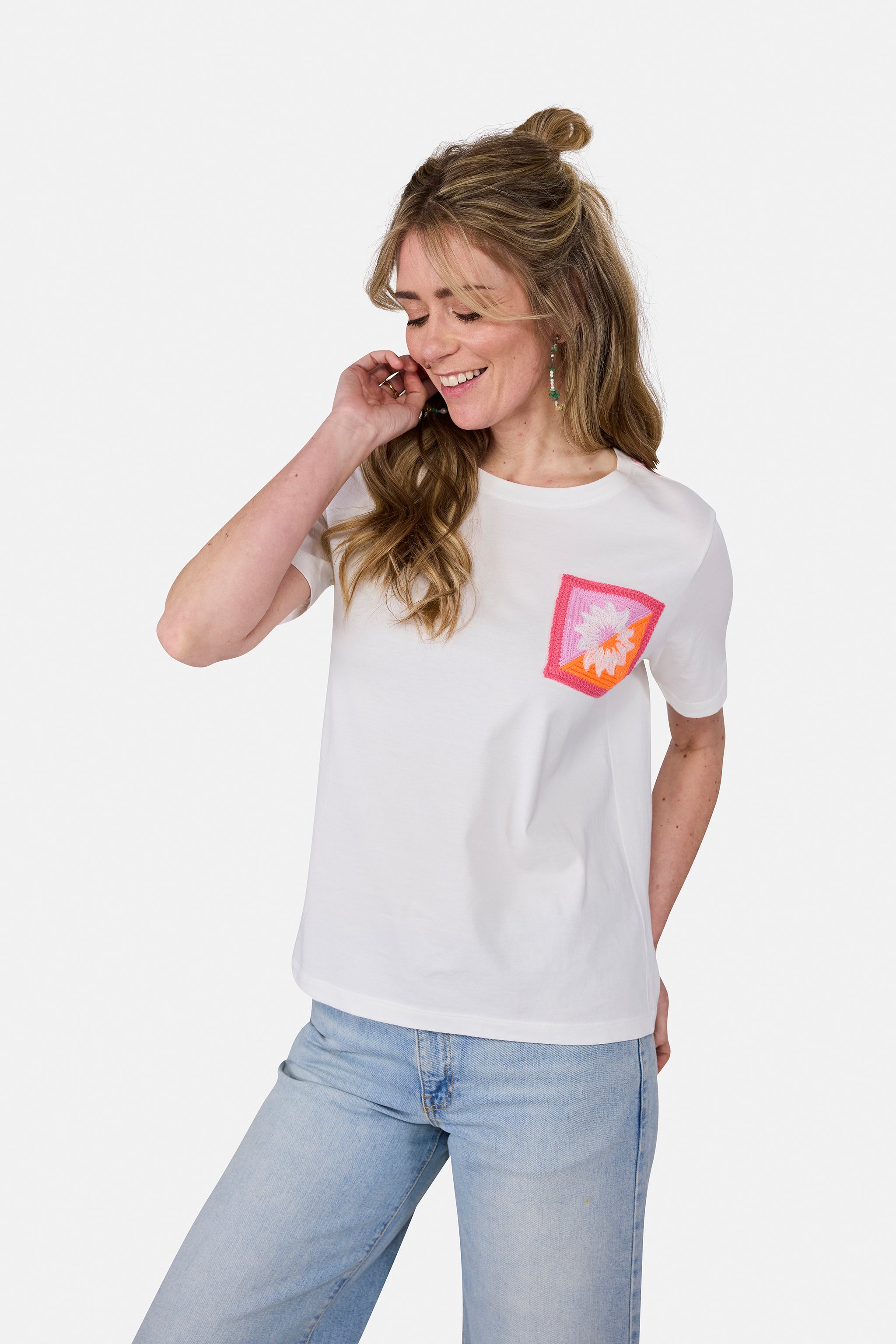 T-Shirt "CoraL" aus Baumwolle