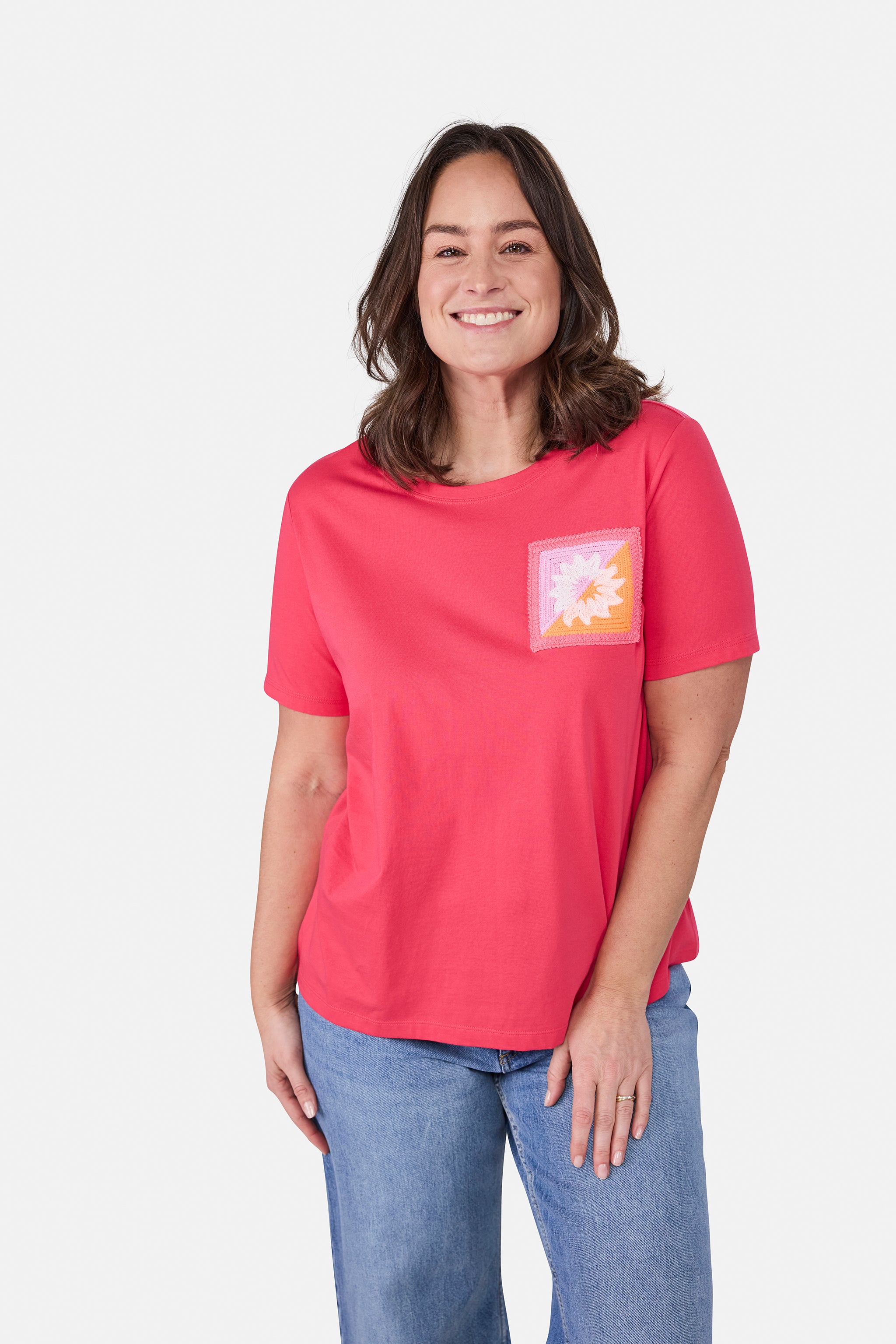 T-Shirt "CoraL" aus Baumwolle