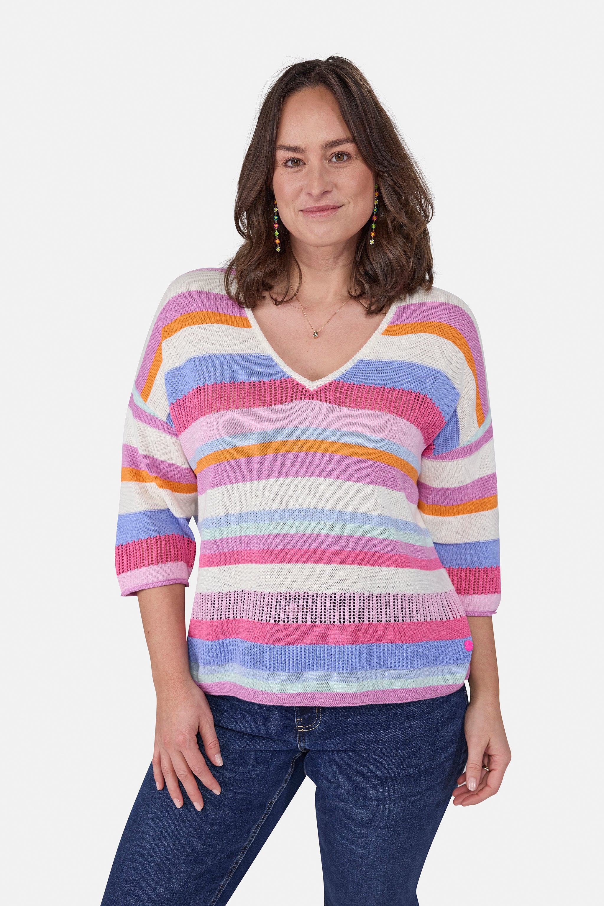 Strickpullover "ArantxaL" mit Leinen