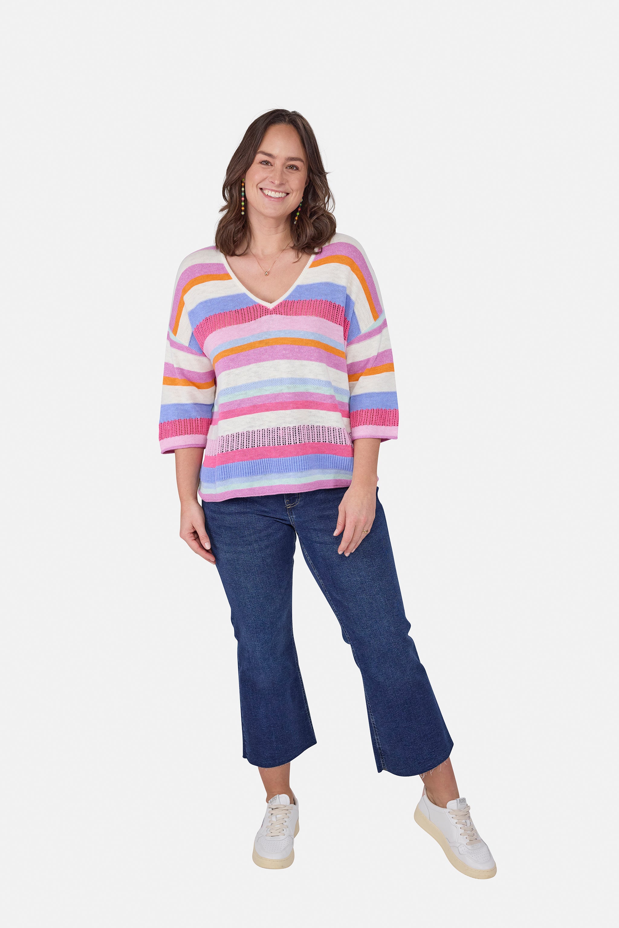Strickpullover "ArantxaL" mit Leinen