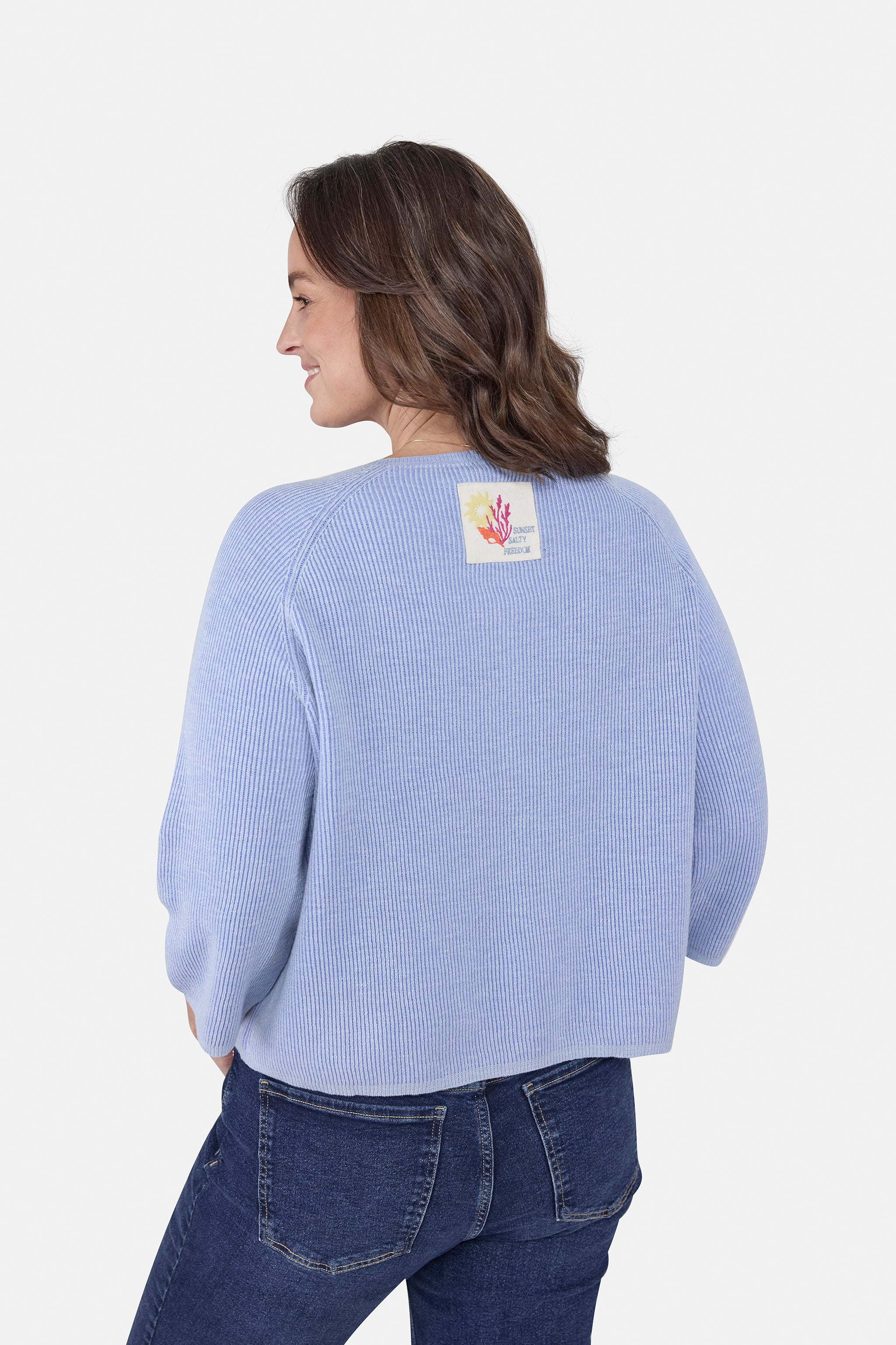 Strickjacke "AitanaL" mit Leinen