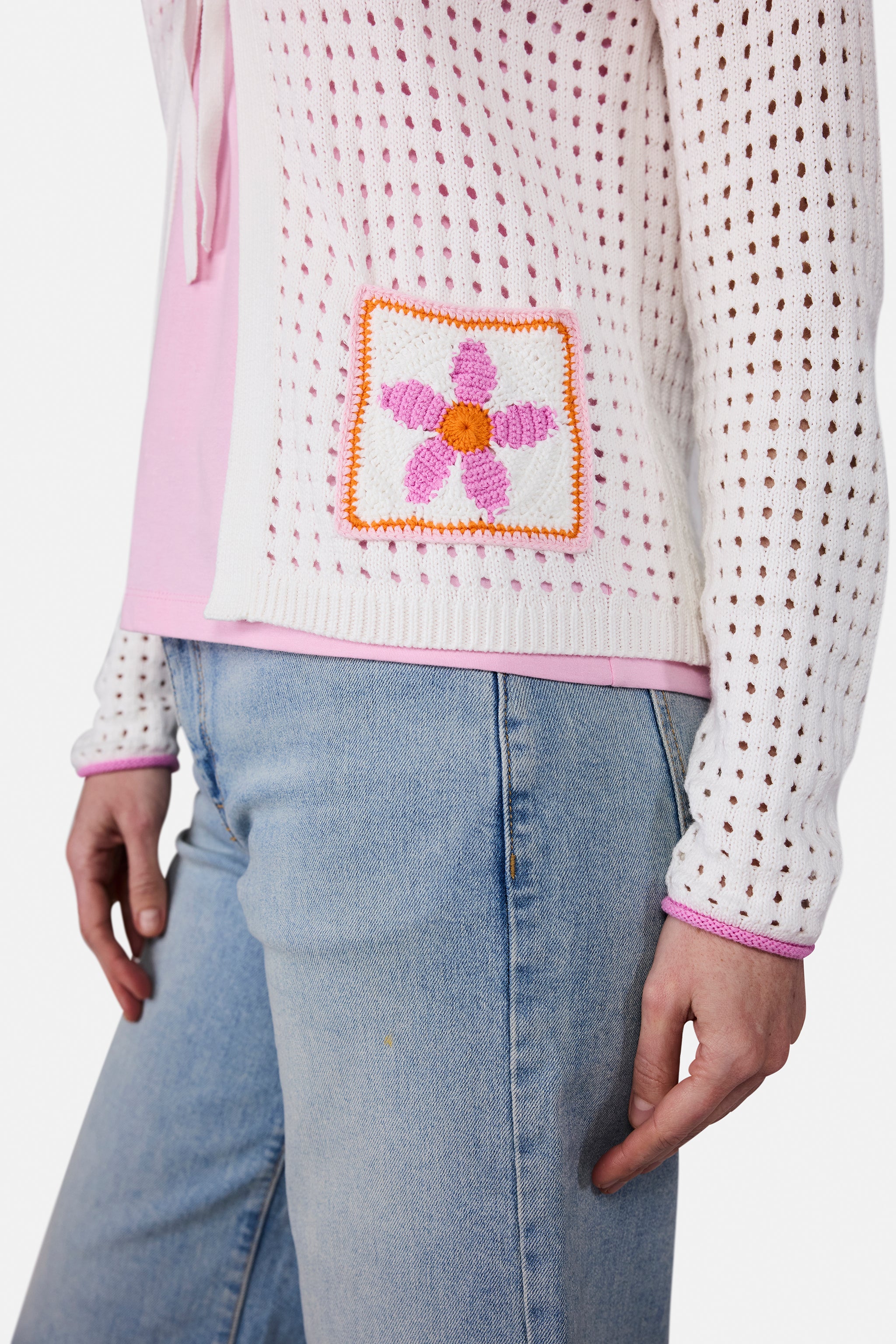 Strickjacke "HenjaL" aus Baumwolle
