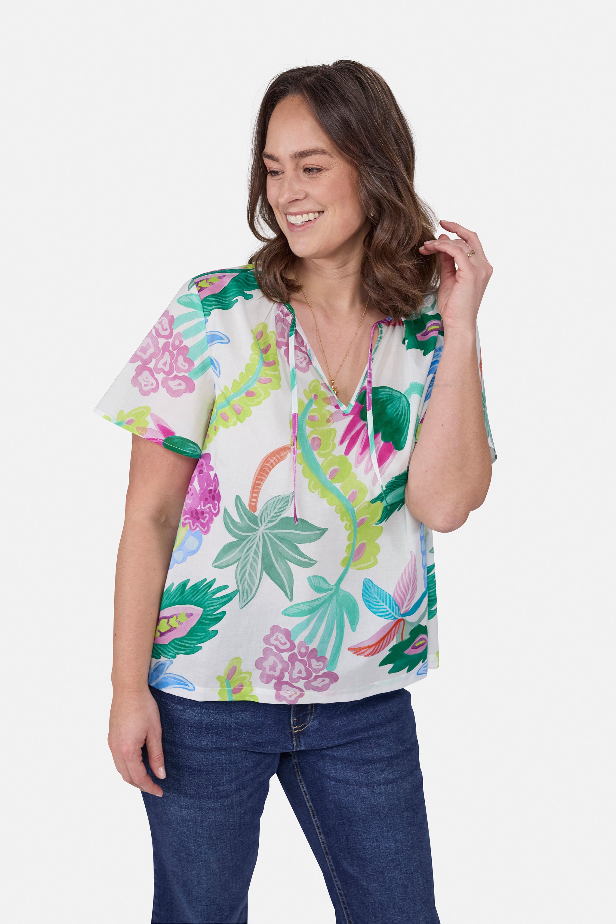 Bluse "MarcellinaL" aus Baumwolle