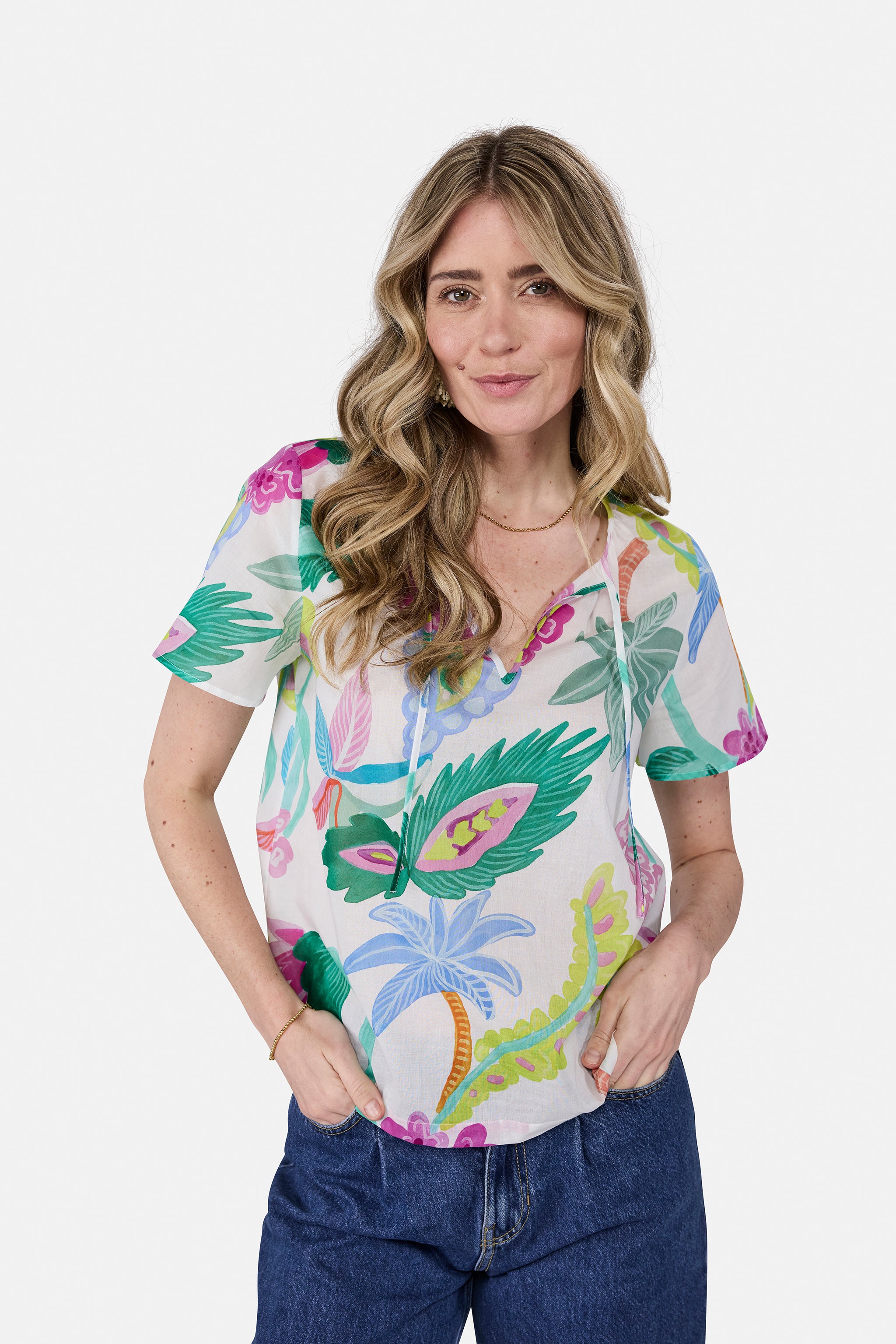 Bluse "MarcellinaL" aus Baumwolle