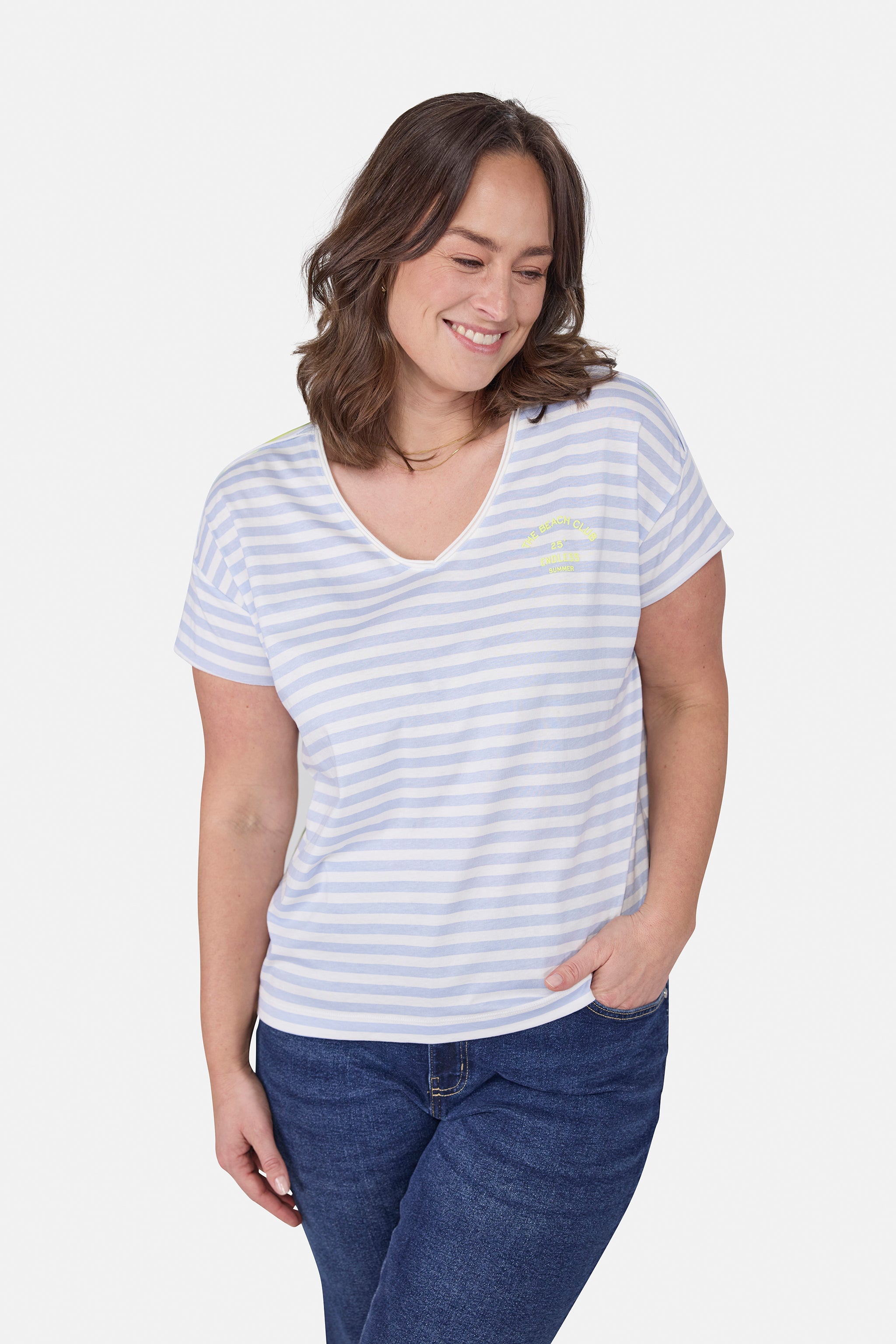 T-Shirt "DollyL" aus Baumwolle