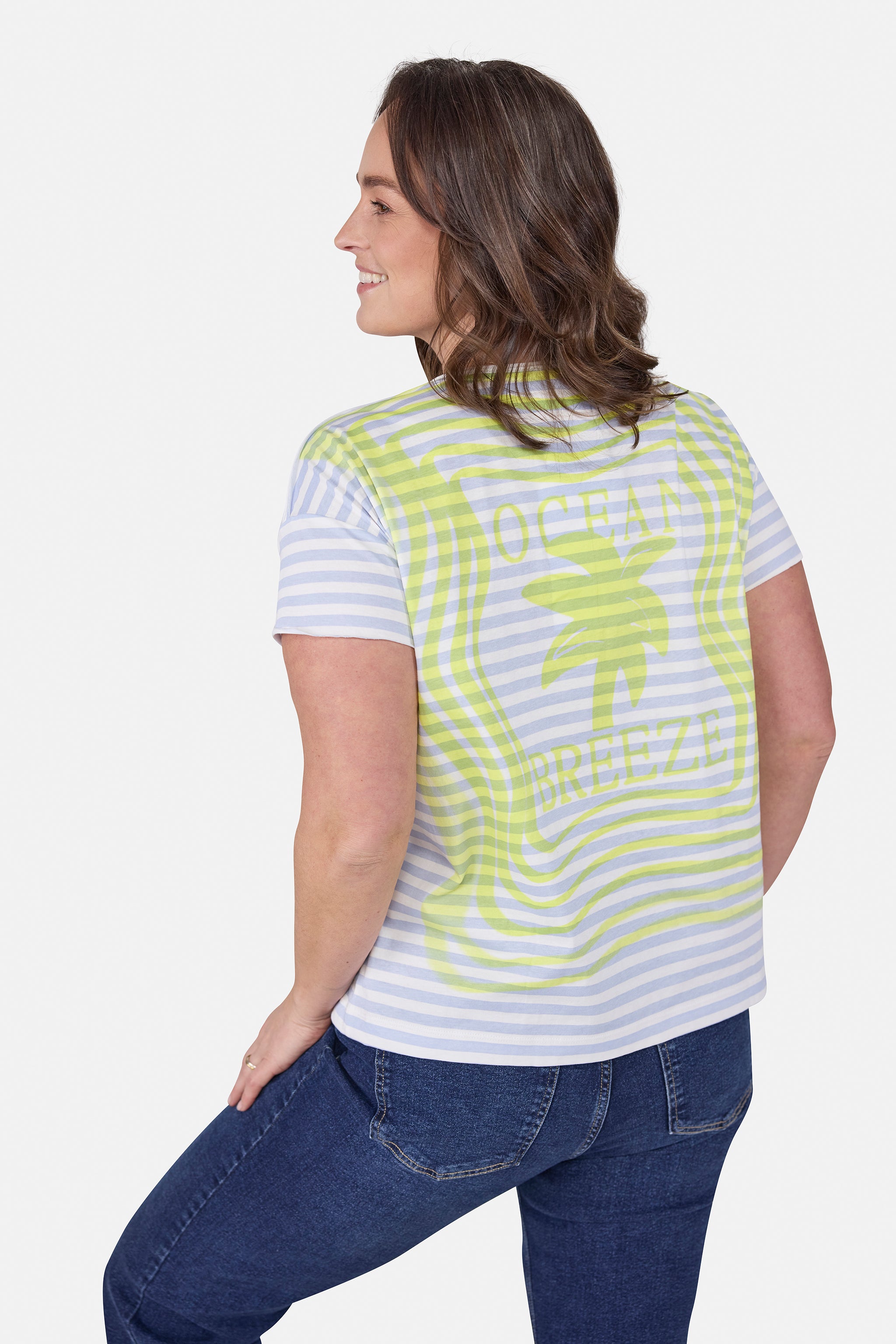 T-Shirt "DollyL" aus Baumwolle