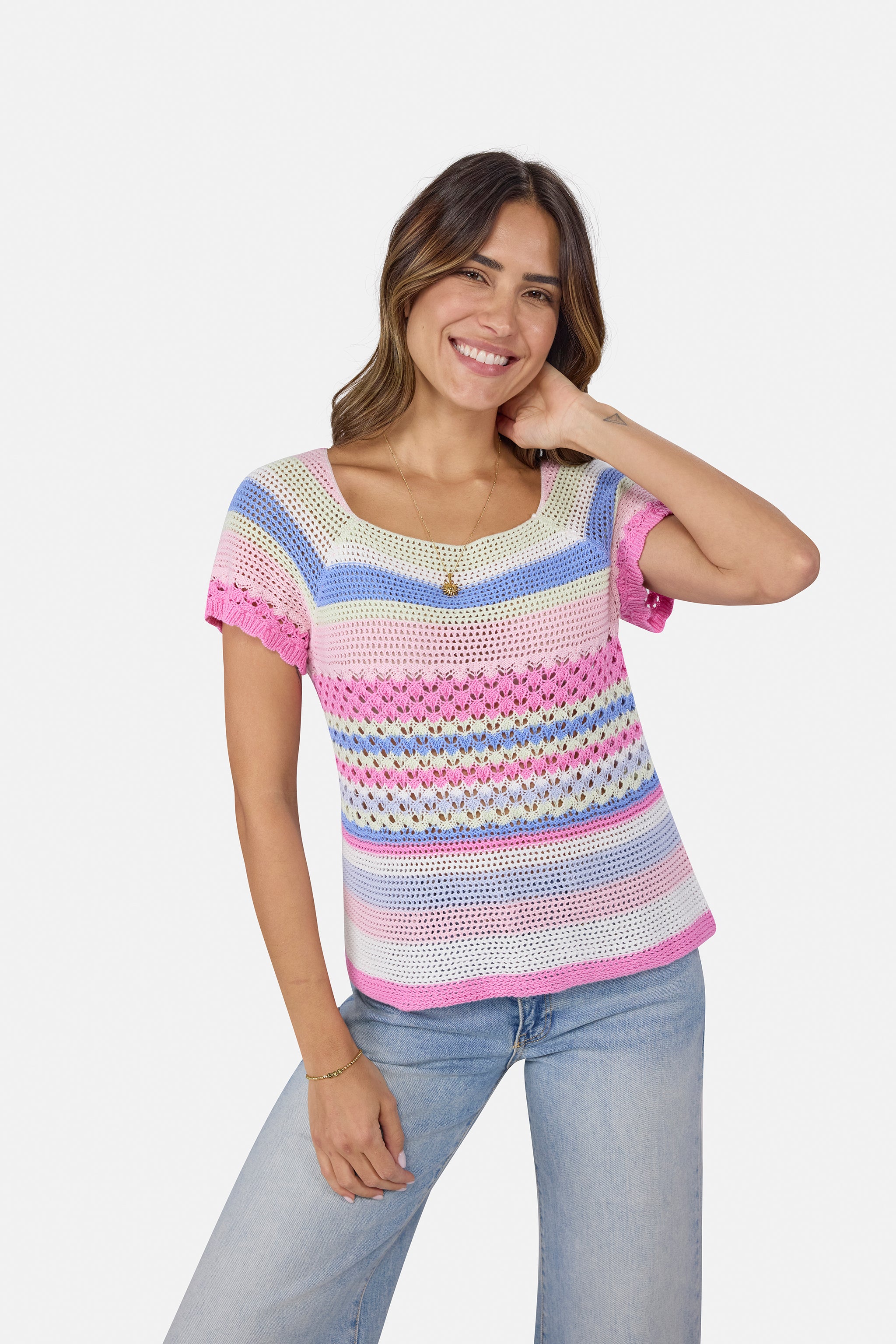 Strickpullover "LinkaL" aus Baumwolle