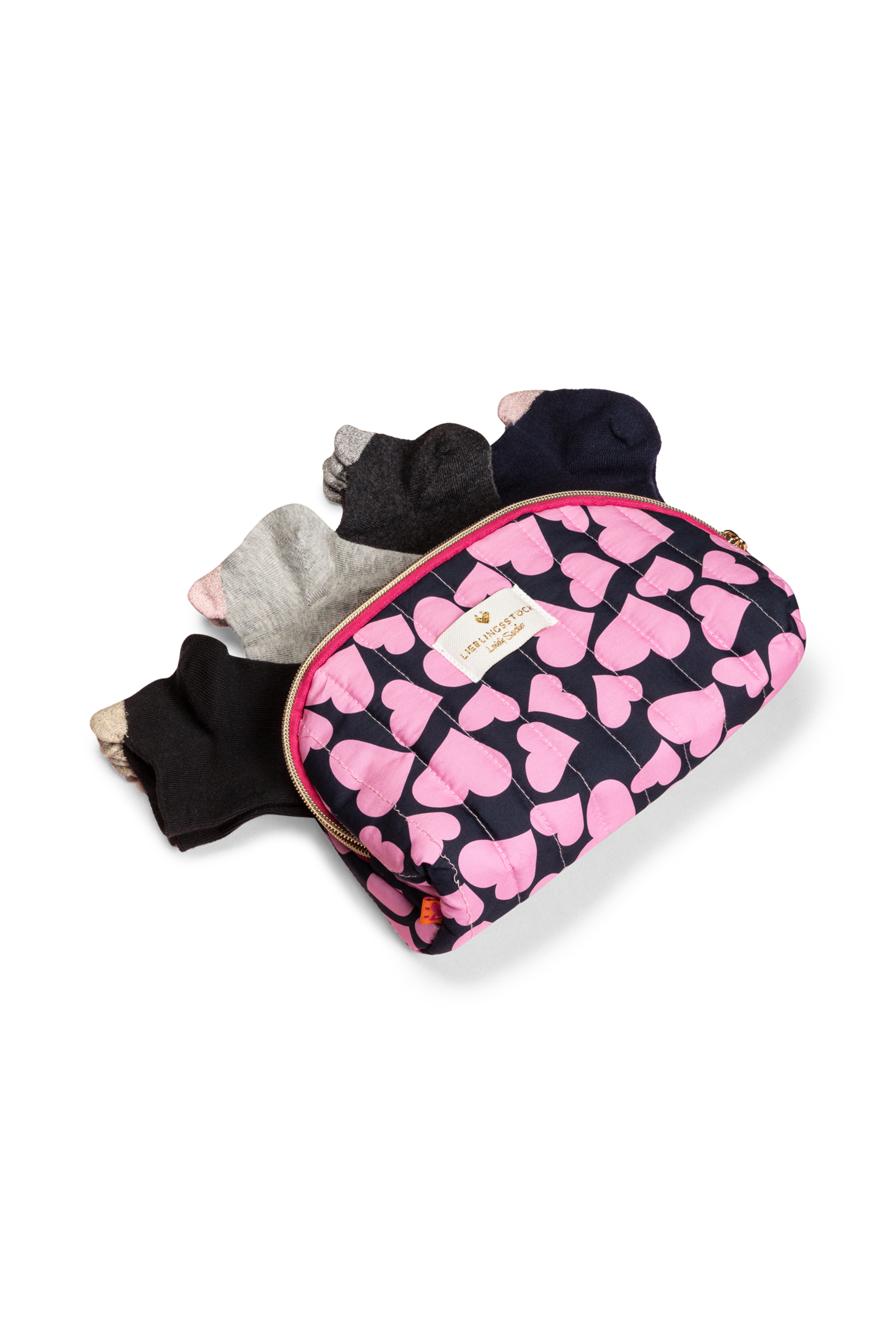 Lovely Socks - Sneaker-Socken - Box und Kulturtasche