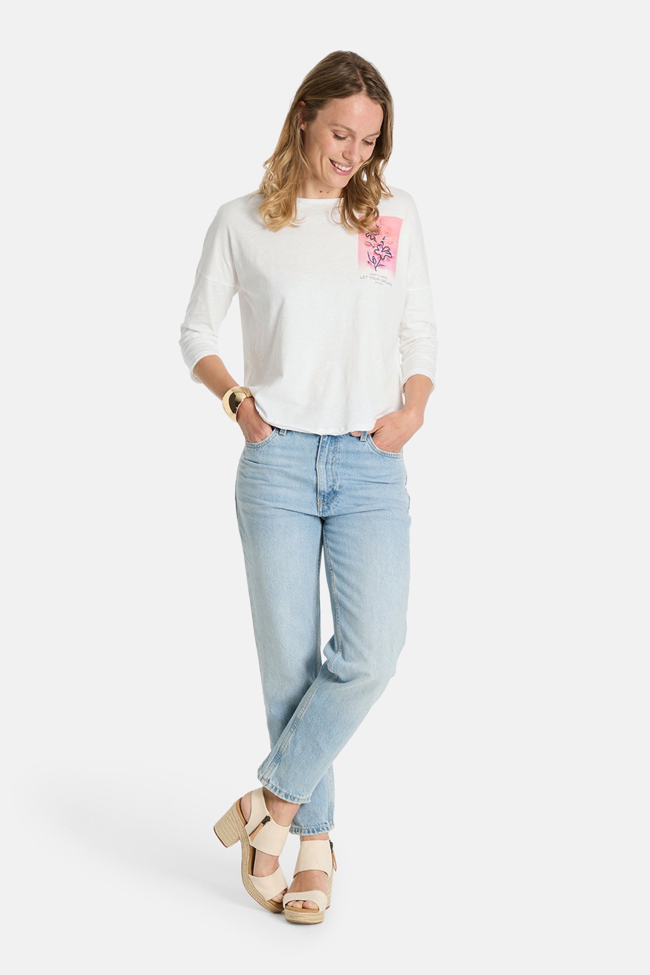 T-Shirt "CamillaL" aus Baumwolle