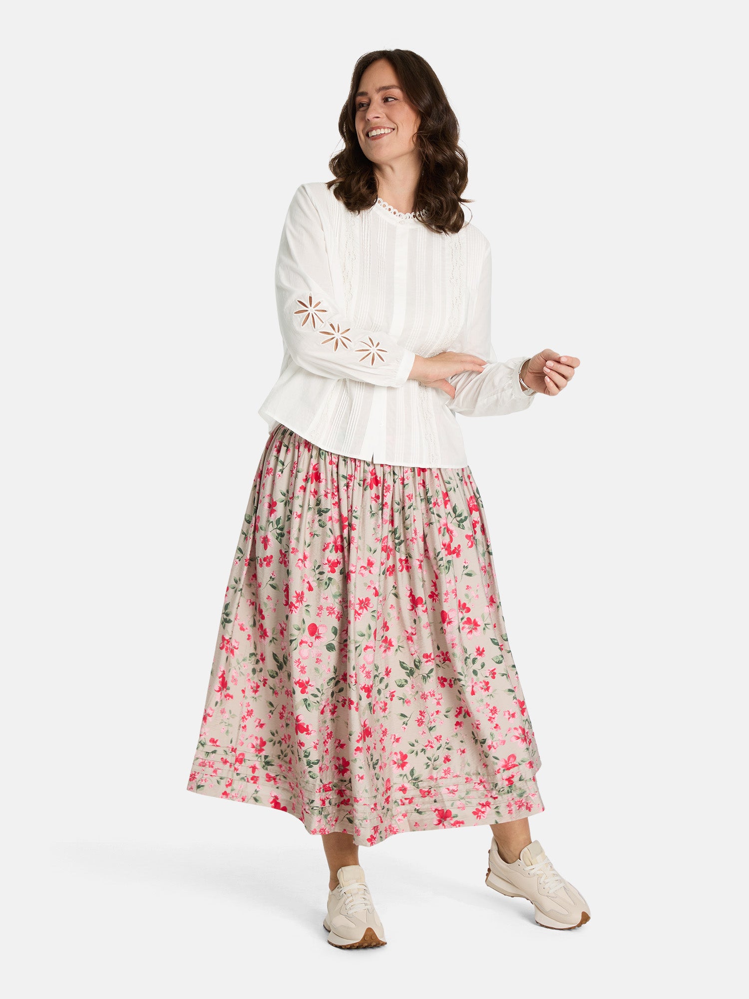 Bluse "EldridL" aus Baumwolle