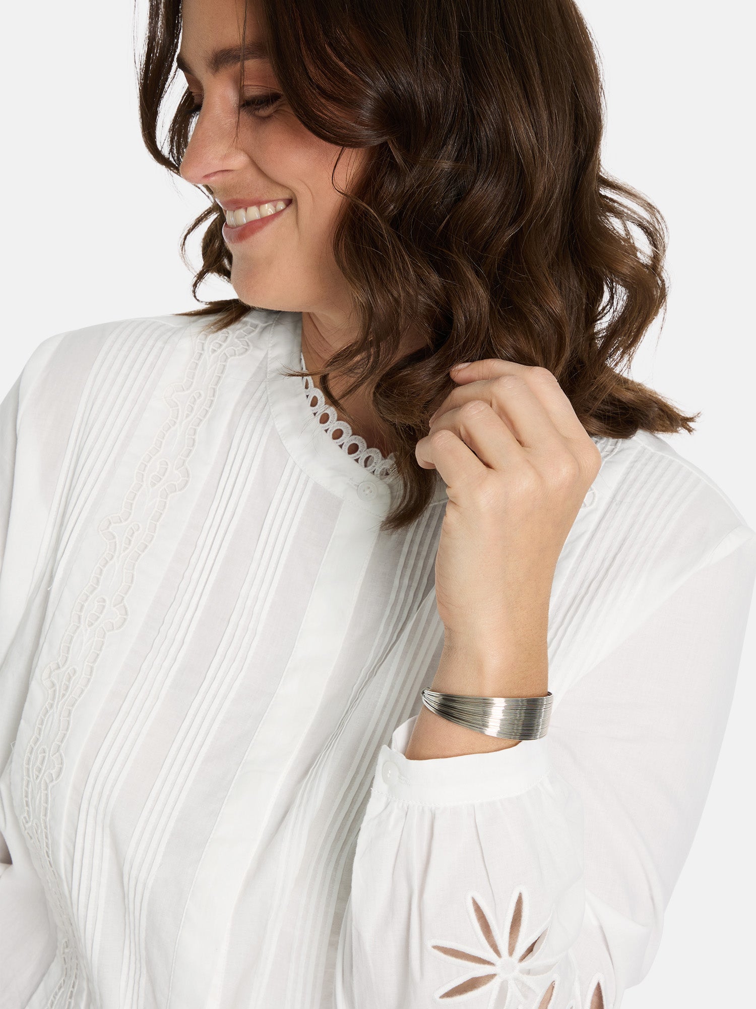 Bluse "EldridL" aus Baumwolle