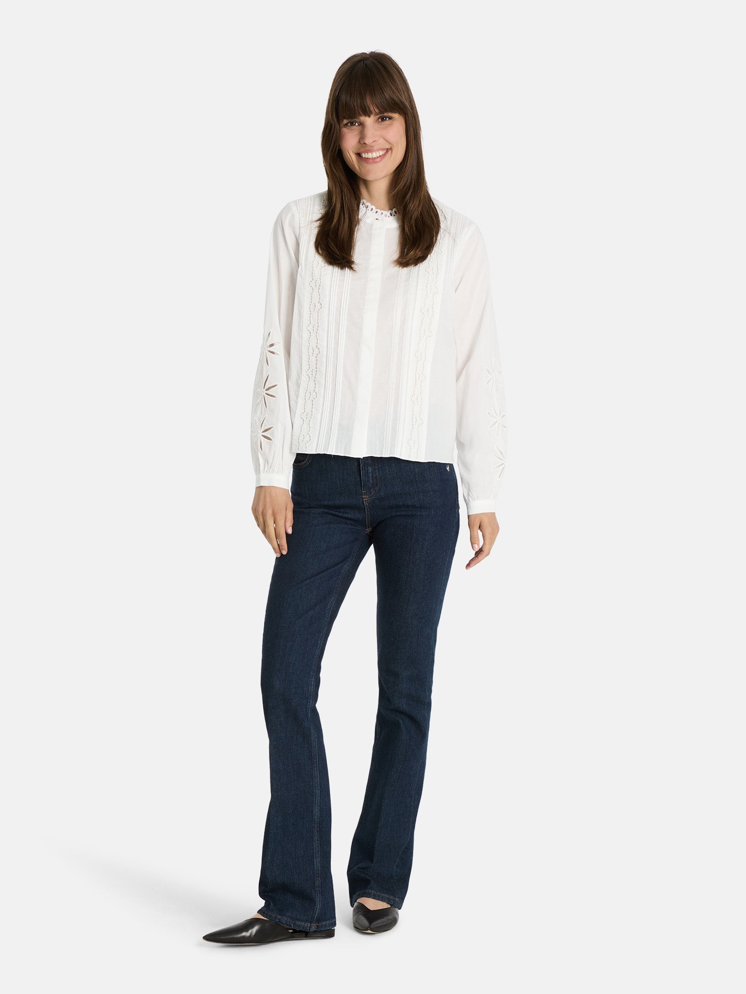 Bluse "EldridL" aus Baumwolle
