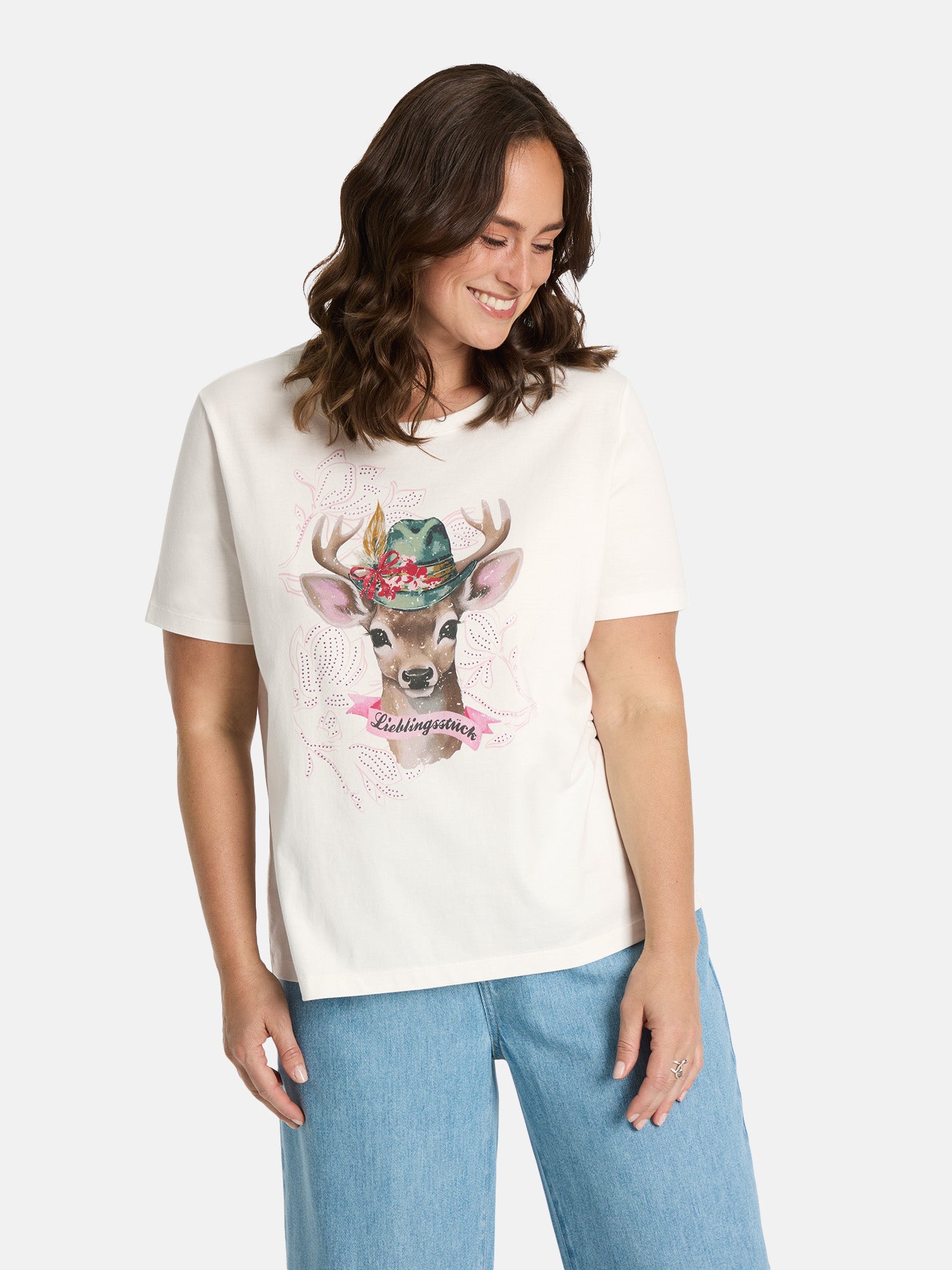 T-Shirt "CaraL" aus Baumwolle