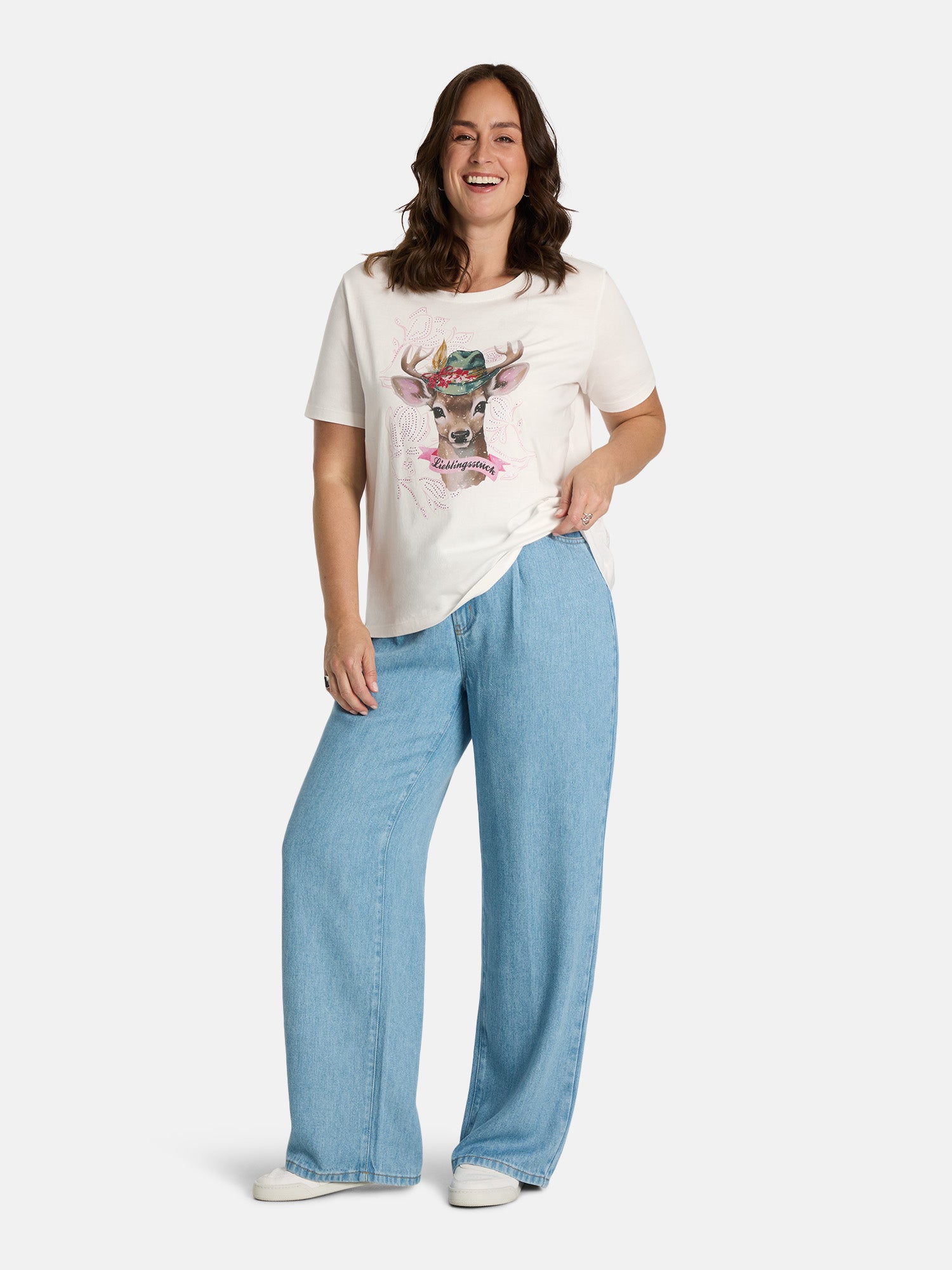 T-Shirt "CaraL" aus Baumwolle