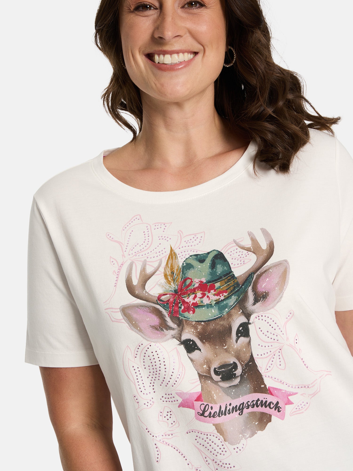 T-Shirt "CaraL" aus Baumwolle