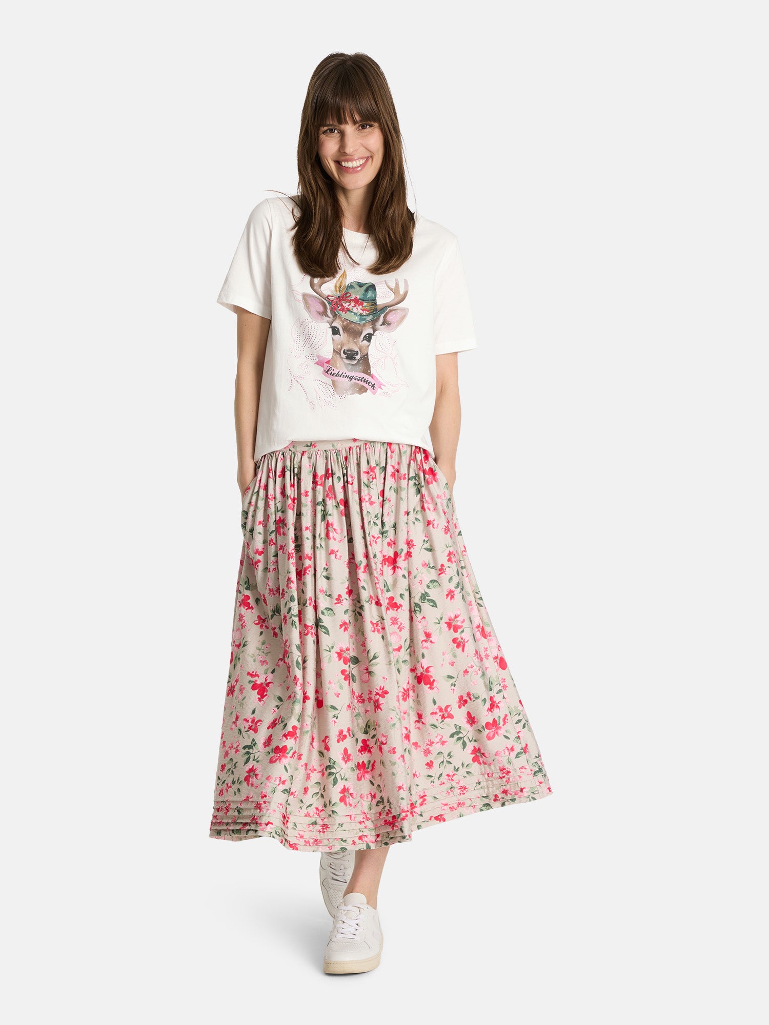 T-Shirt "CaraL" aus Baumwolle