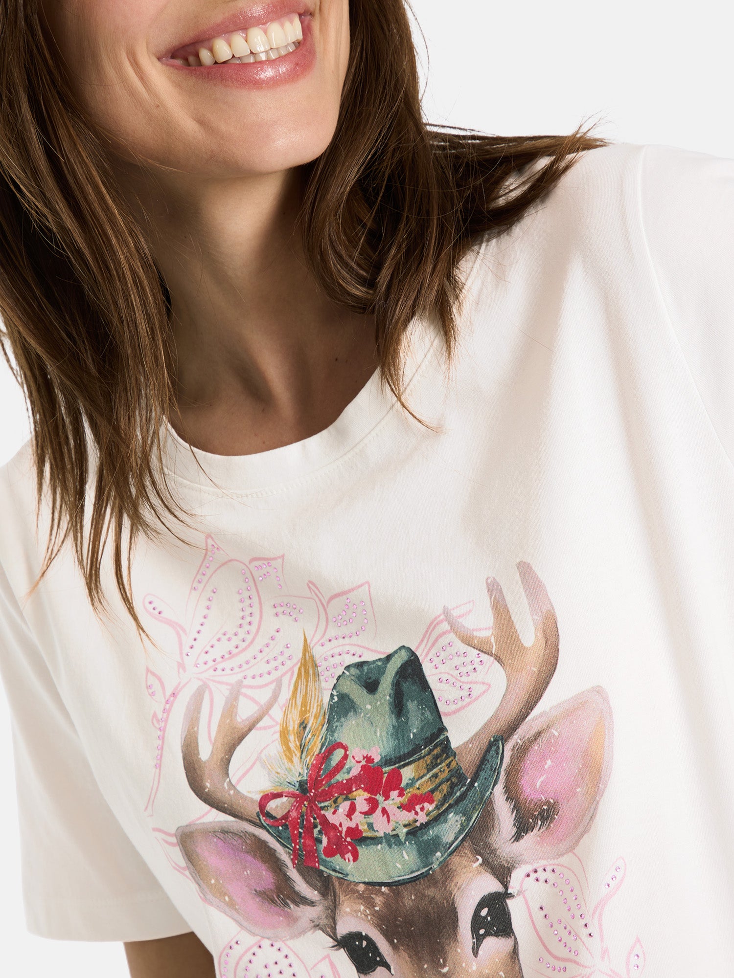 T-Shirt "CaraL" aus Baumwolle