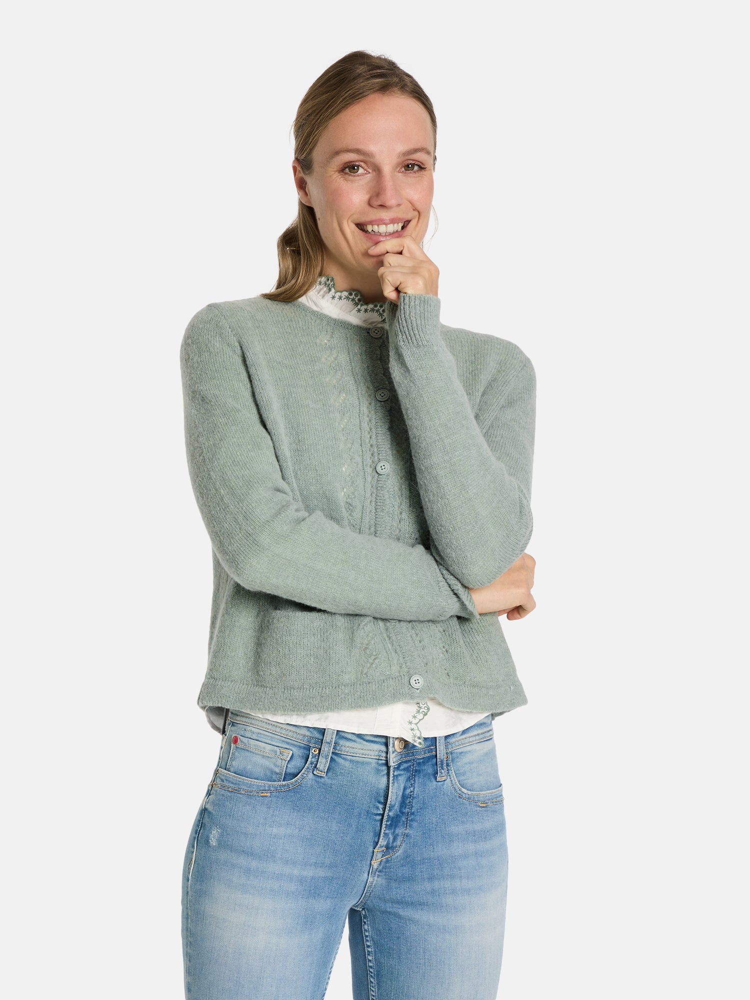 Strickjacke "ZdenkaL" mit Alpaka