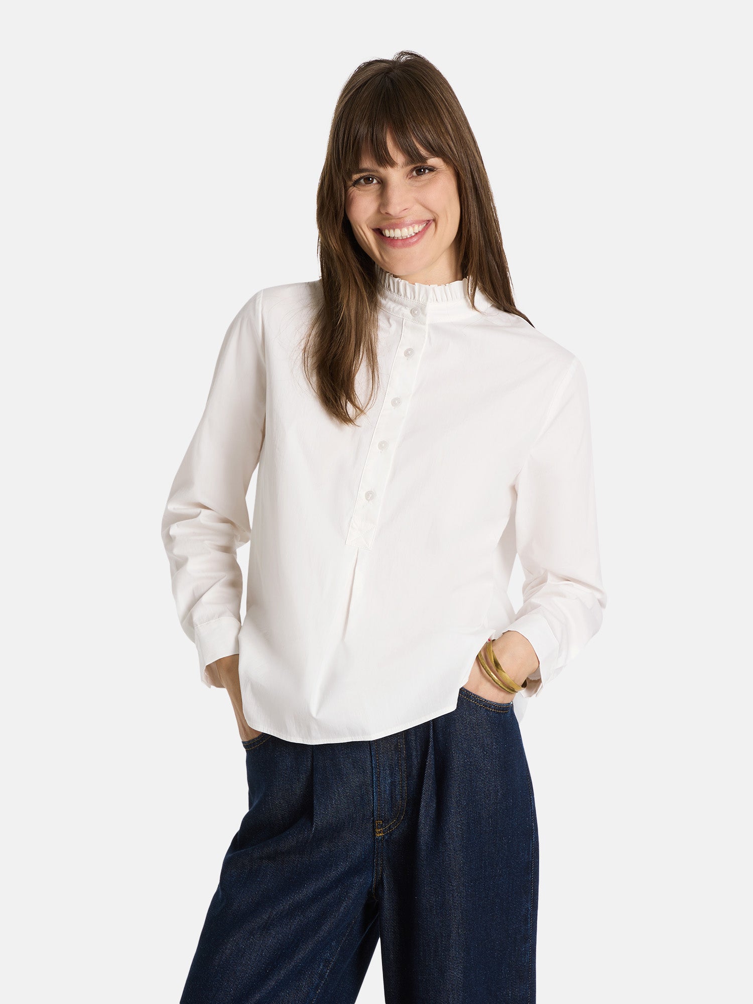 Schlupfbluse "KittyL" mit Elasthan