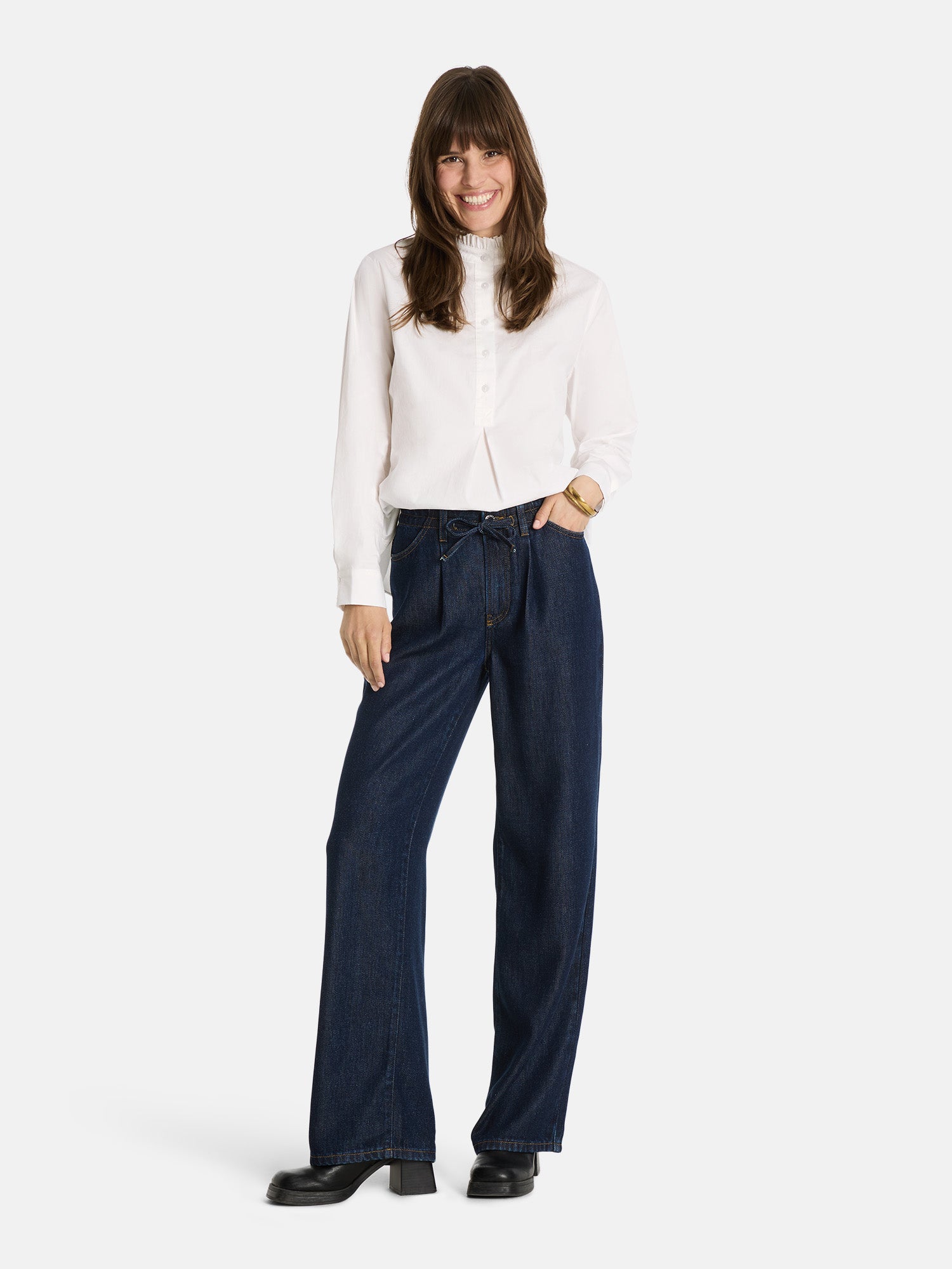 Schlupfbluse "KittyL" mit Elasthan