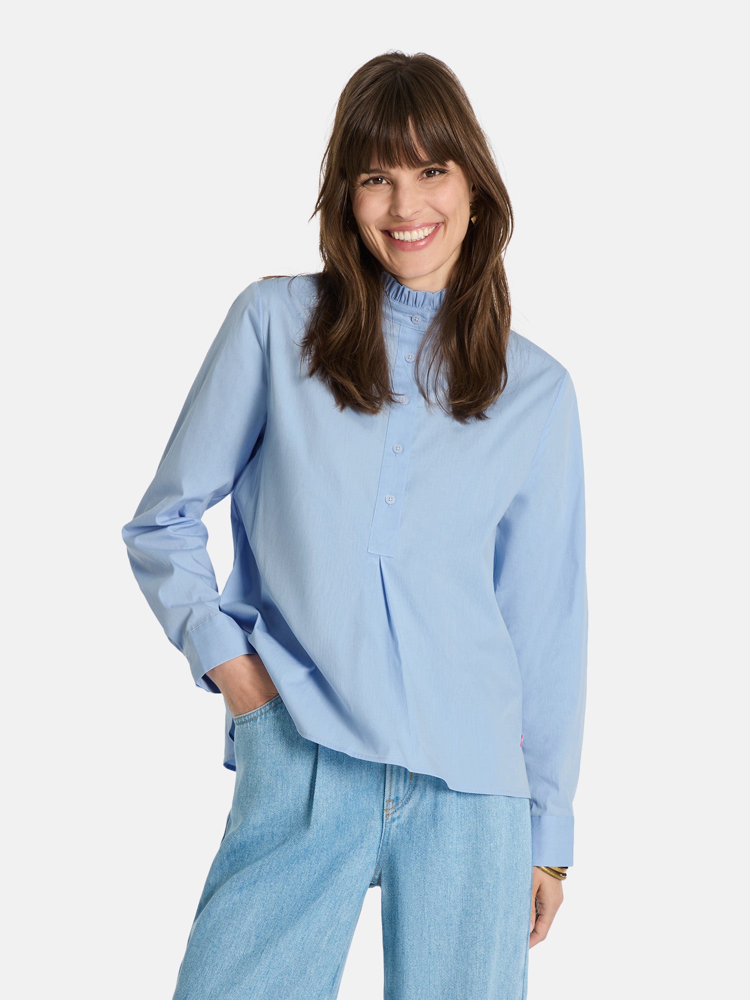 Schlupfbluse "KittyL" mit Elasthan