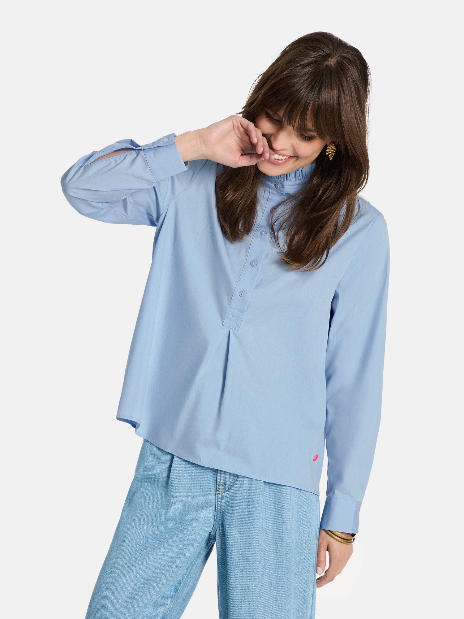 Schlupfbluse "KittyL" mit Elasthan