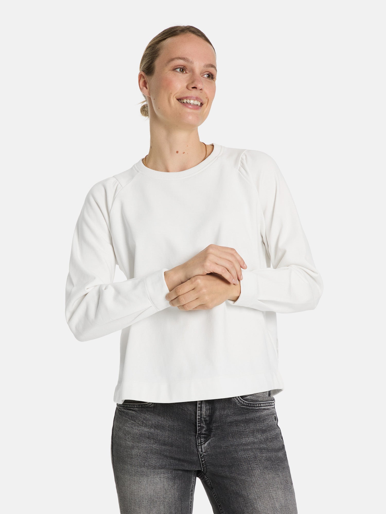 Sweatshirt "EmilyL" aus Baumwollmix