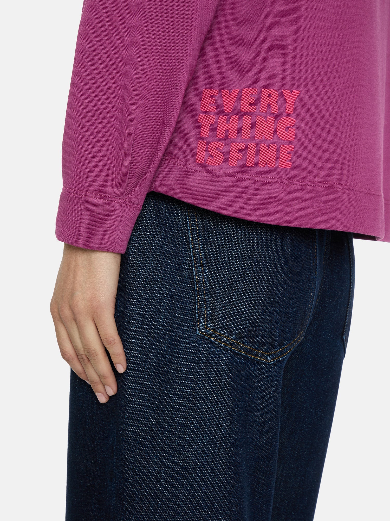 Sweatshirt "EmilyL" aus Baumwollmix