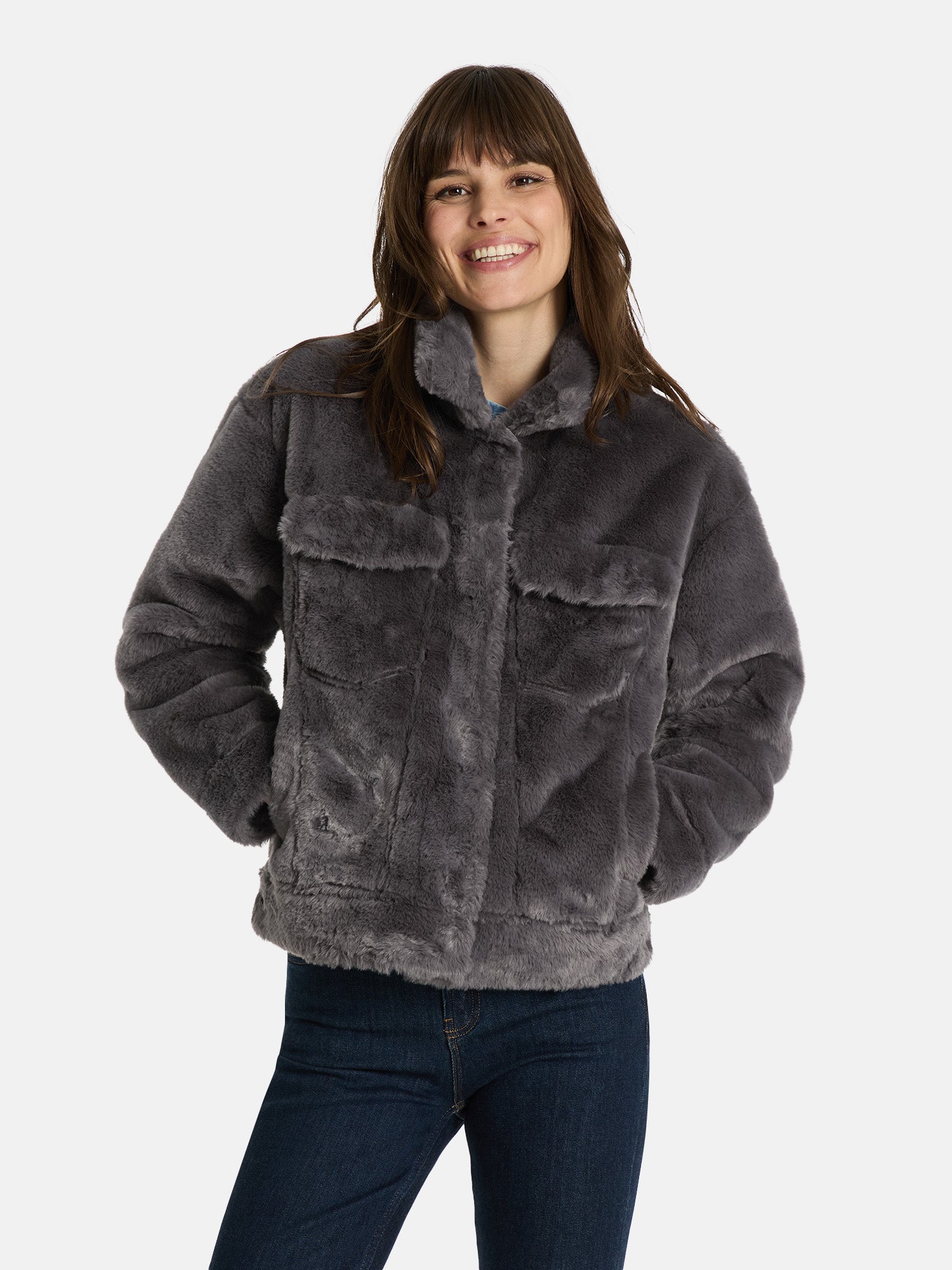 Felljacke "MaliL" mit Fake Fur