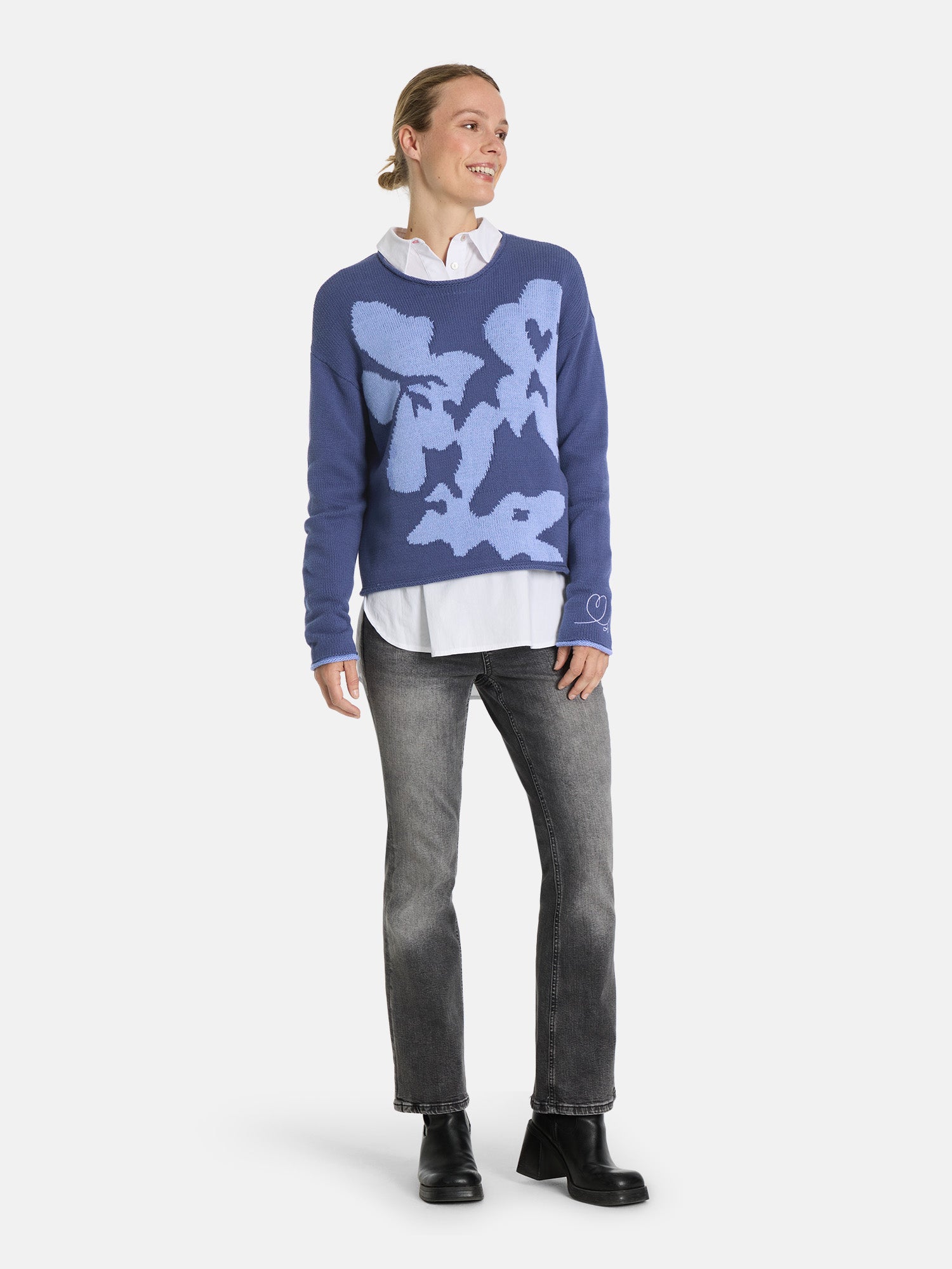 Pullover "SaraiL" aus Baumwollmix