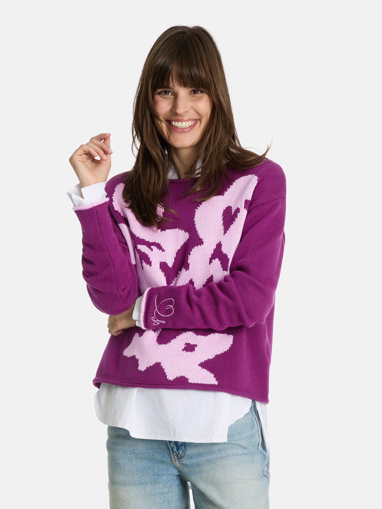 Pullover "SaraiL" aus Baumwollmix