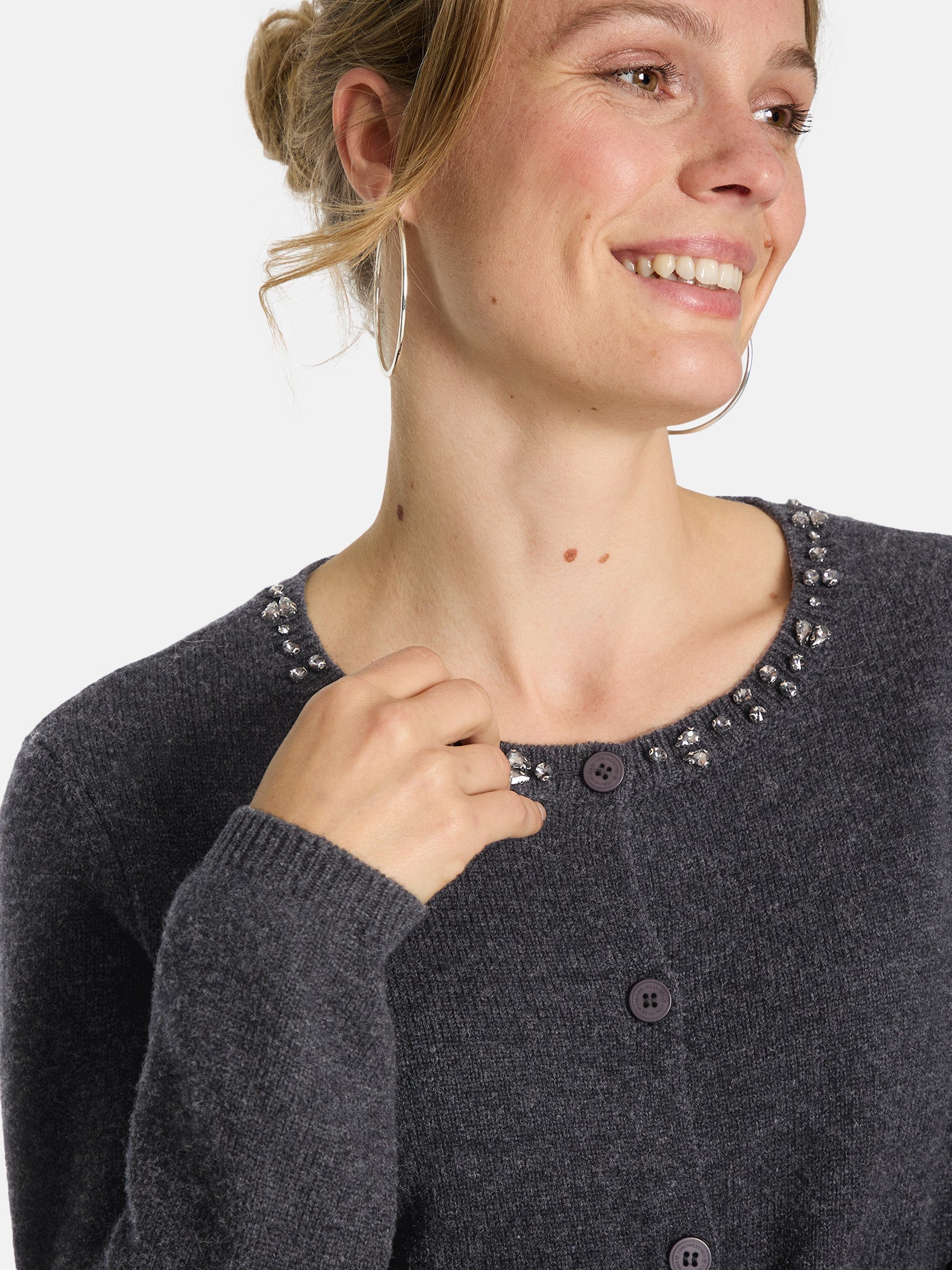 Strickjacke "BrilliL" aus Wollmix