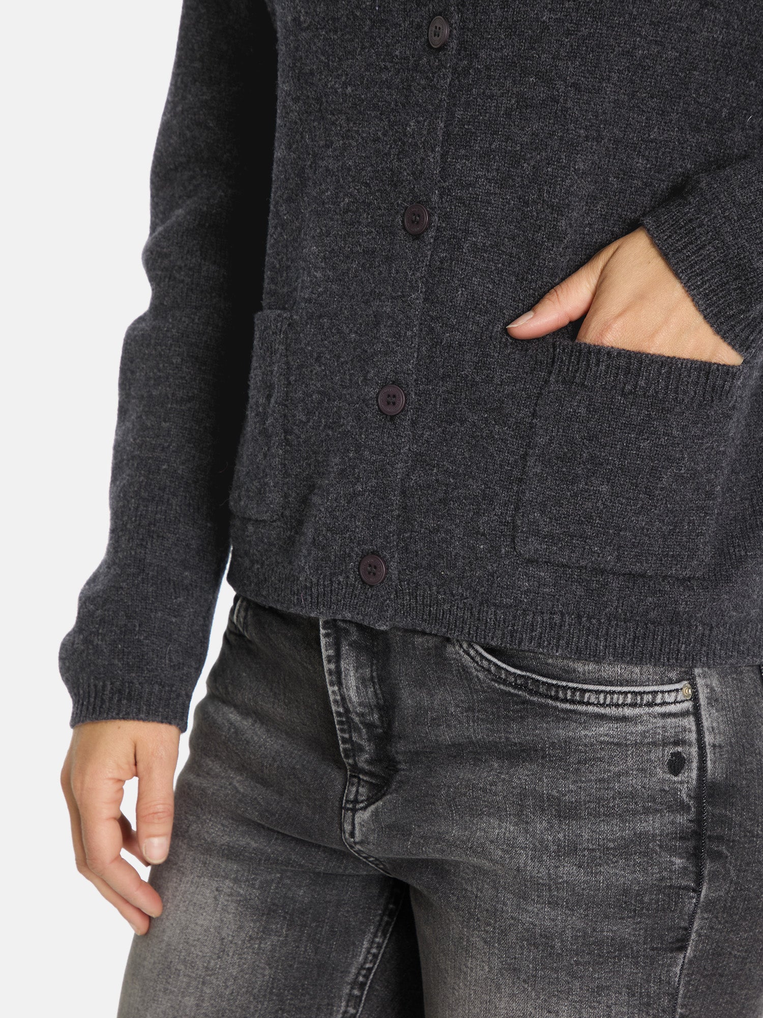 Strickjacke "BrilliL" aus Wollmix