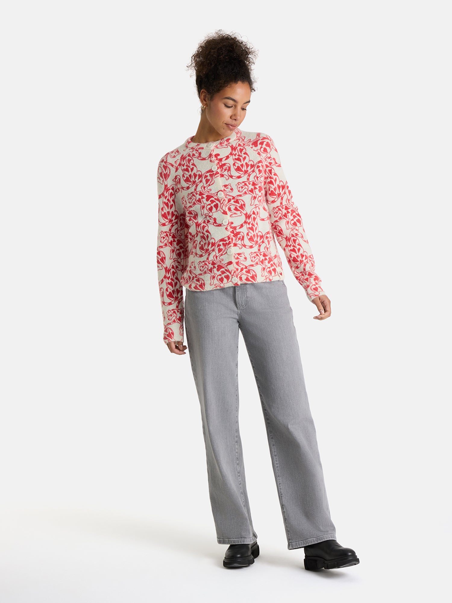 Strickjacke "AitanaL" aus Wollmix