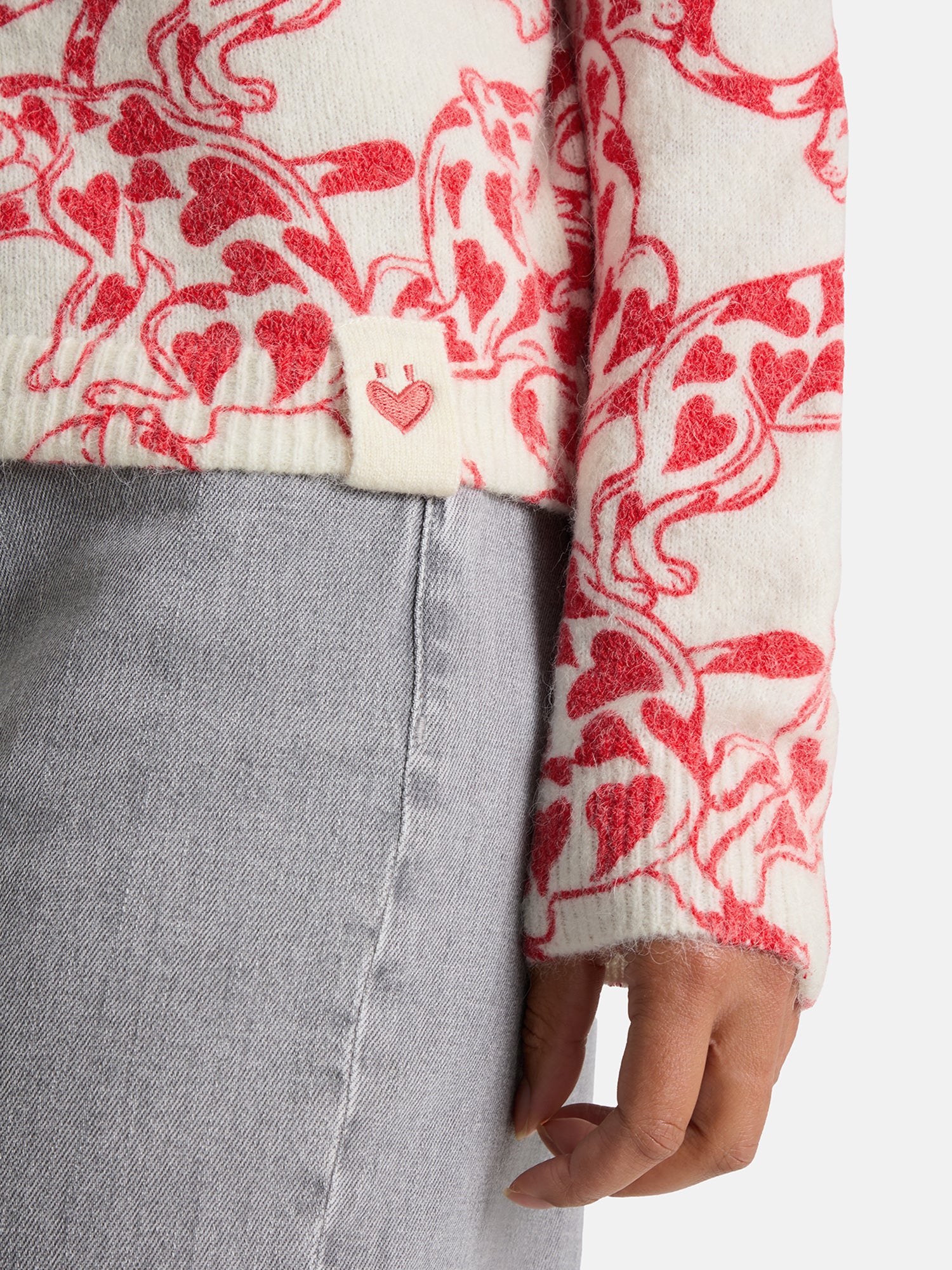 Strickjacke "AitanaL" aus Wollmix