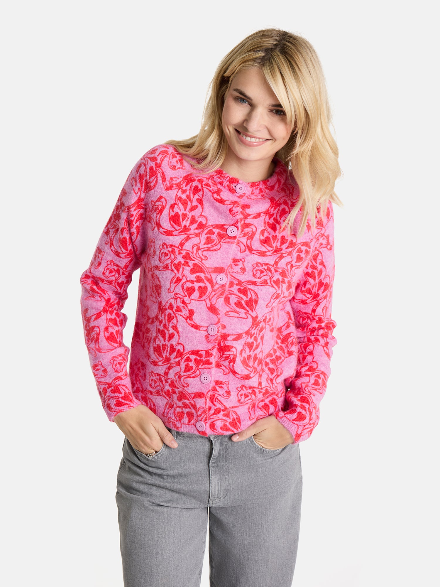 Strickjacke "AitanaL" aus Wollmix